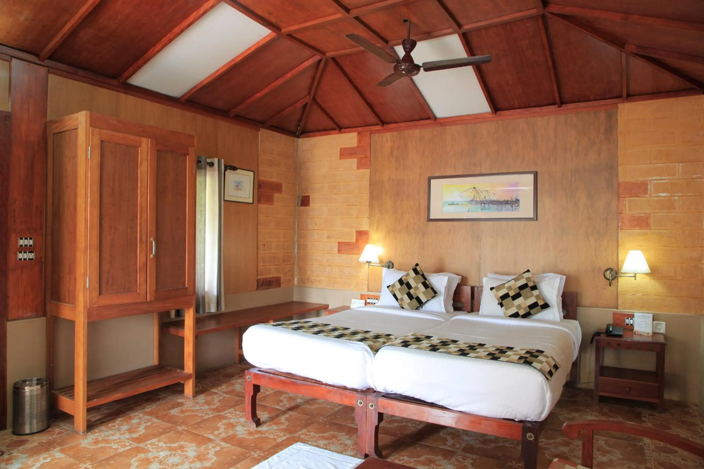 Bed in Cherai Beach Resorts