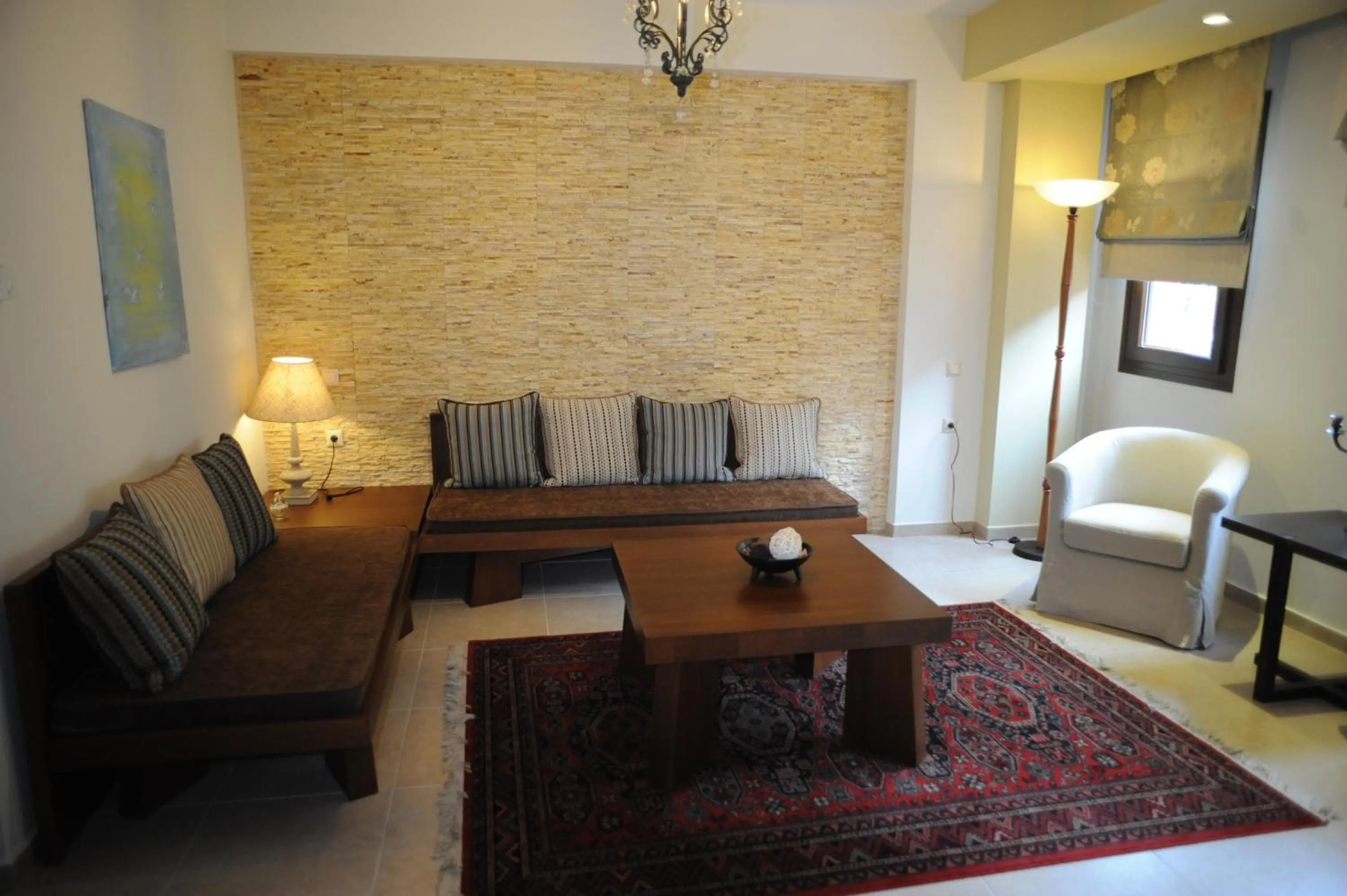 Living room, Bed in Agapi Luxury Hotel