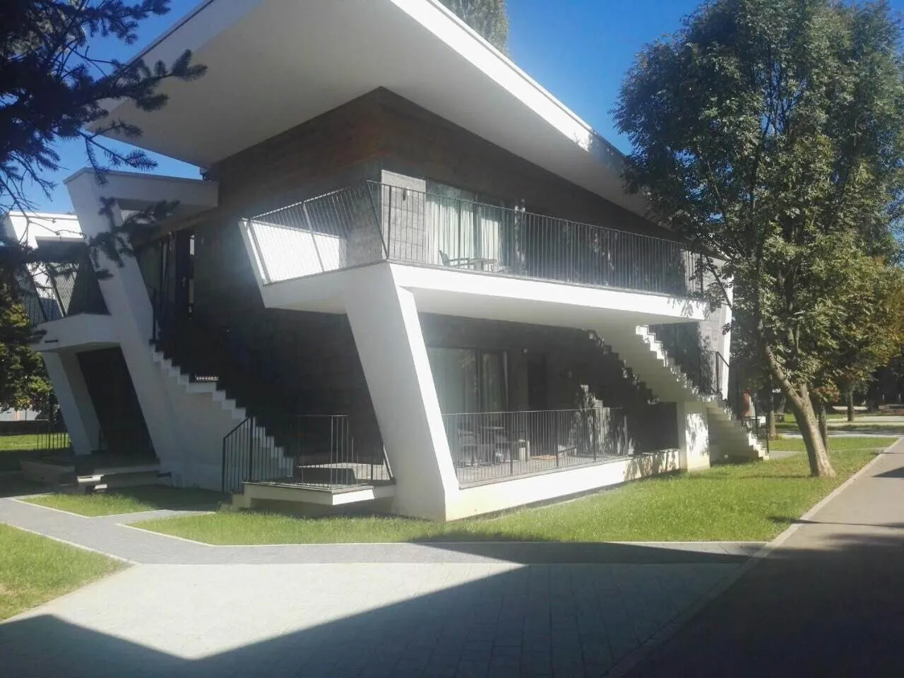 Garden view in Villas and apartments Oaza