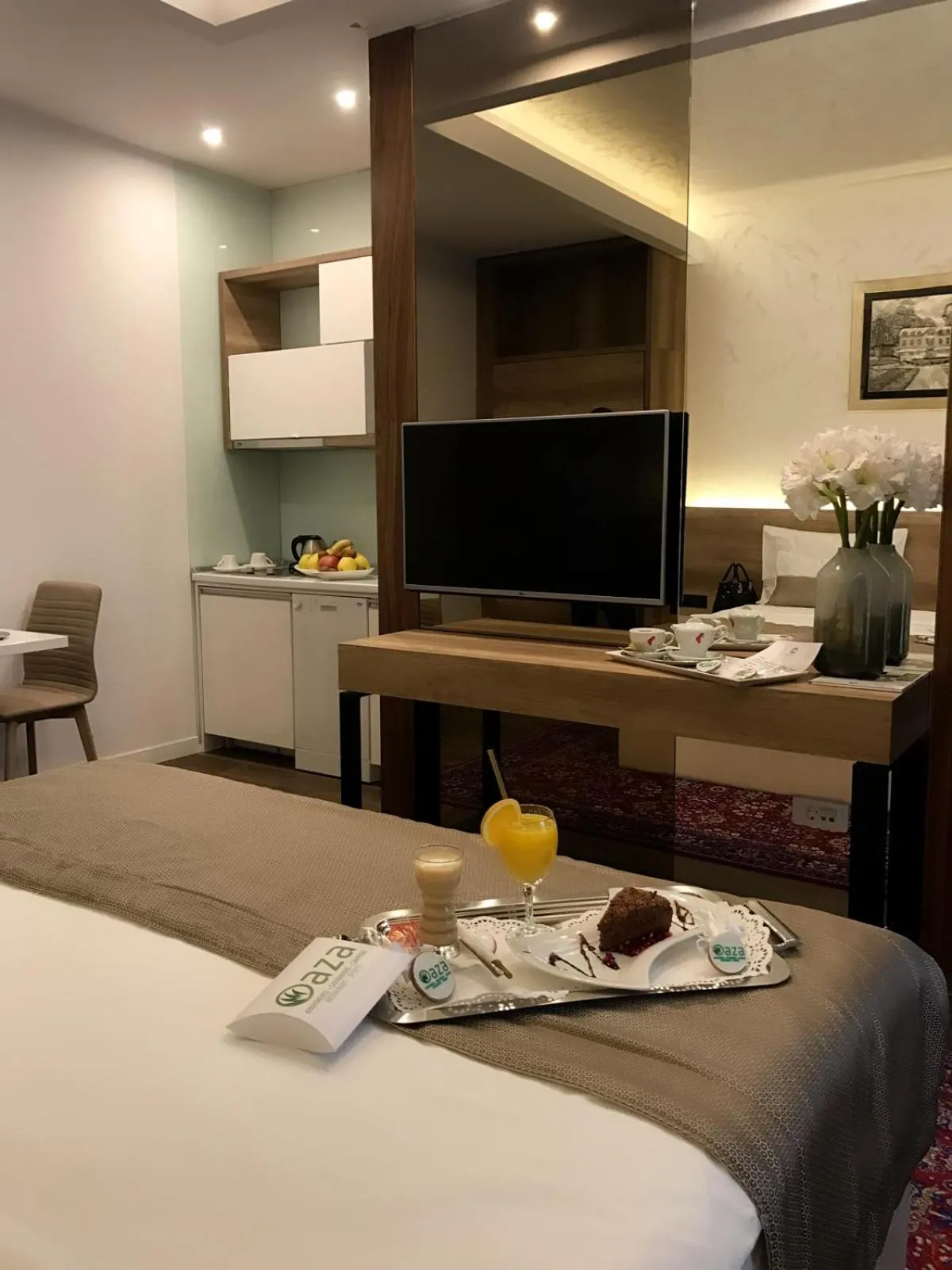 Bedroom, Bed in Villas and apartments Oaza