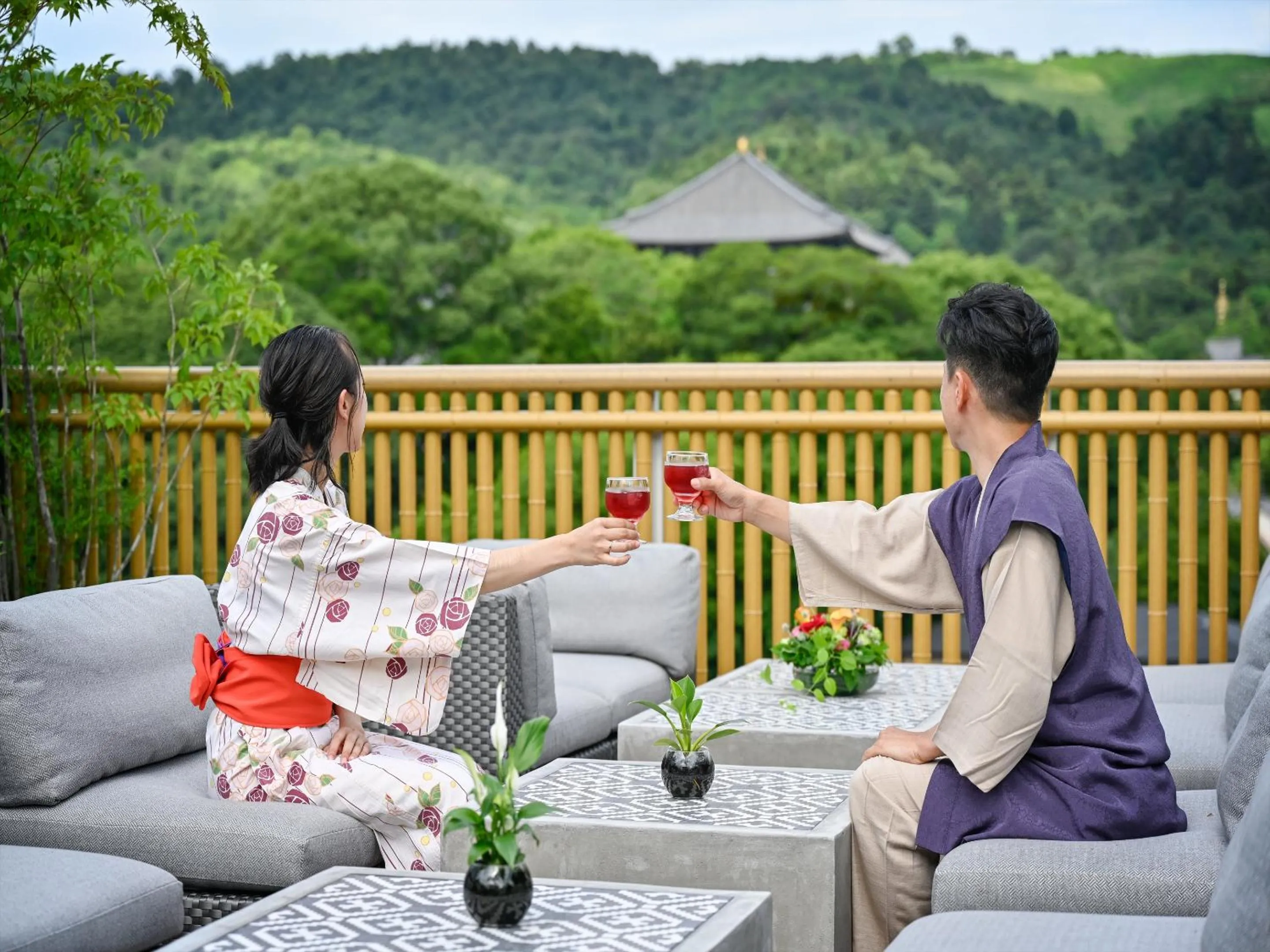 Balcony/Terrace in Hotel New Wakasa