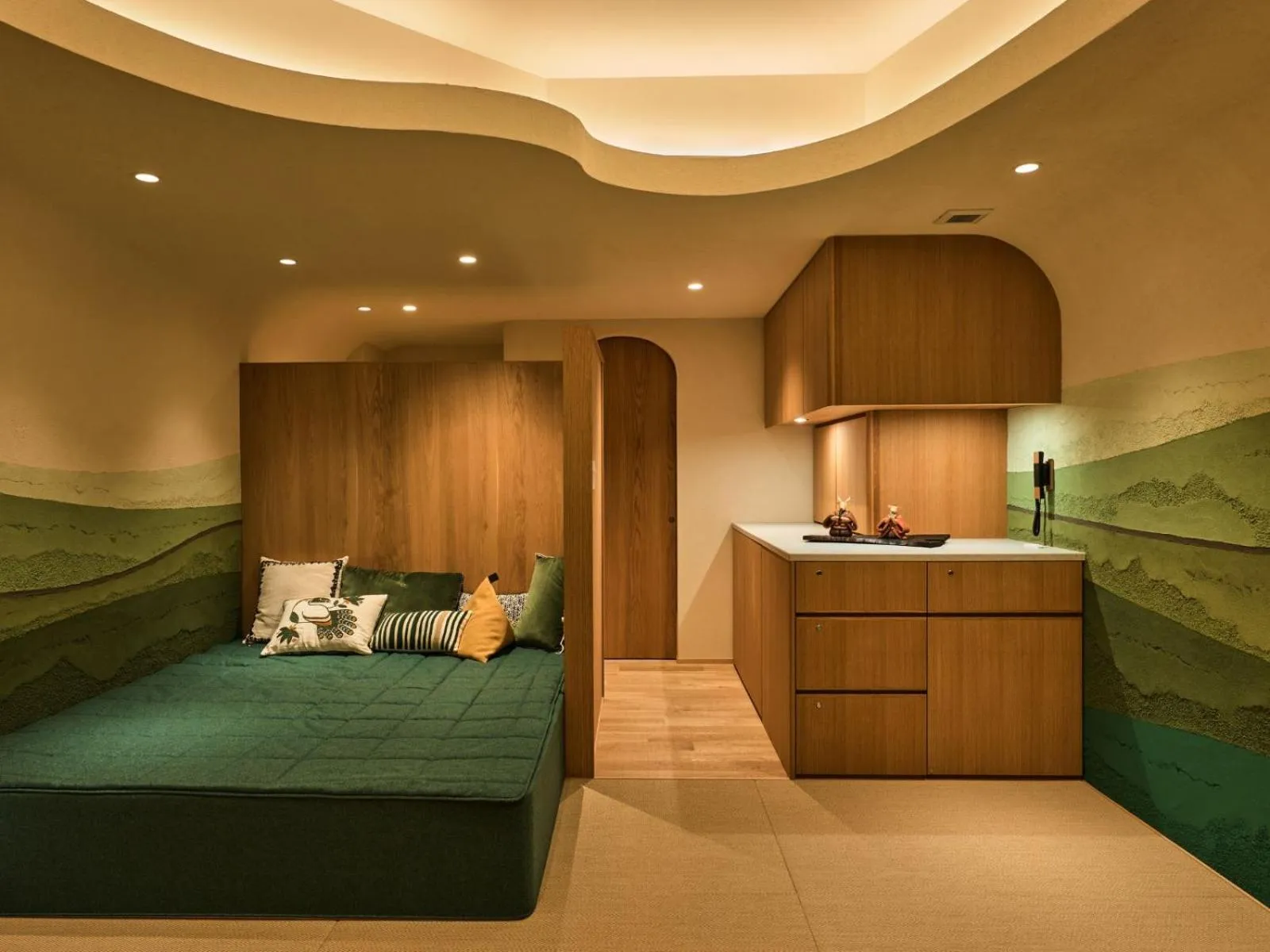 Bedroom, Bed in Hotel New Wakasa