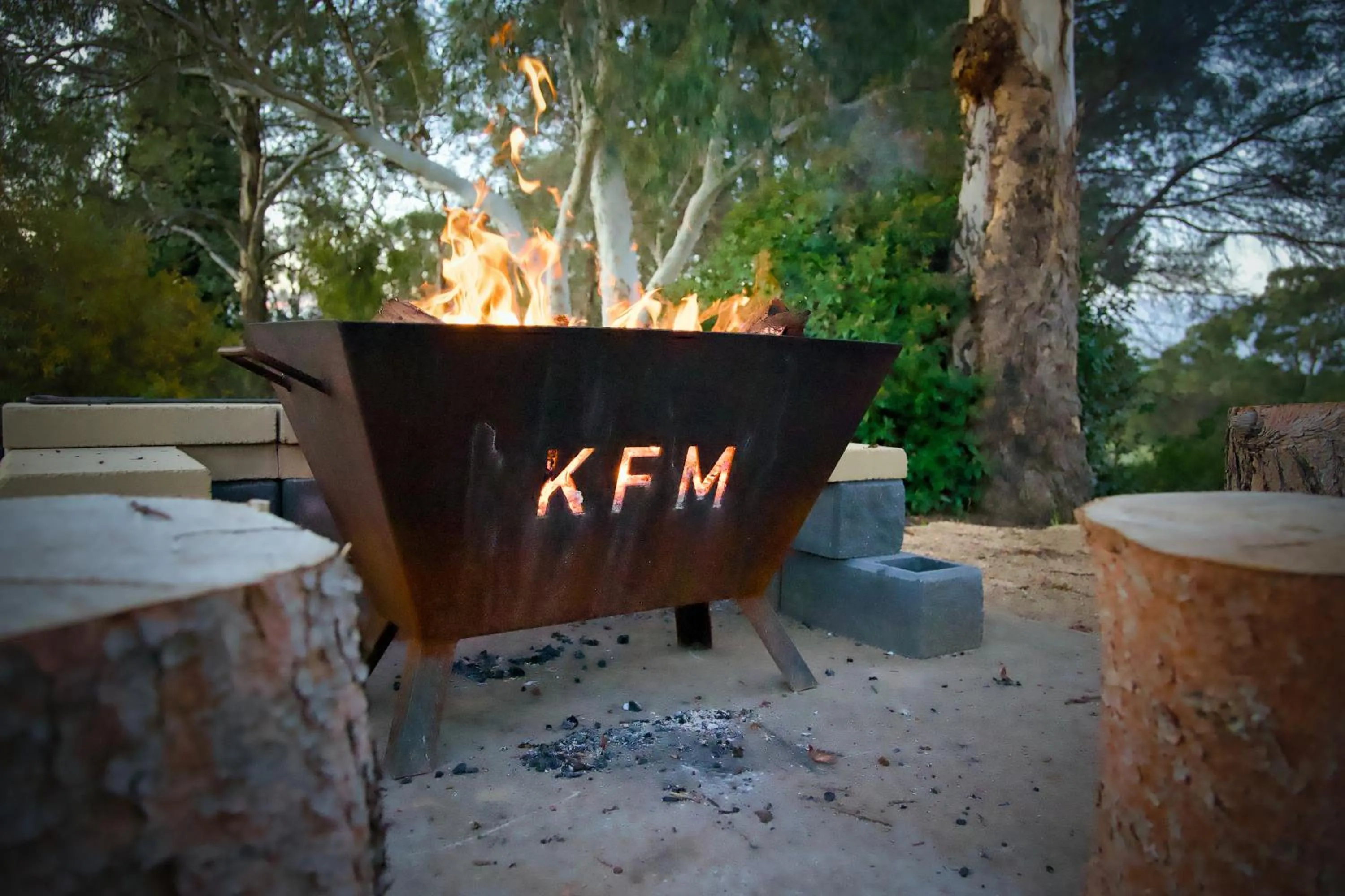 fireplace in Kandos Fairways Motel