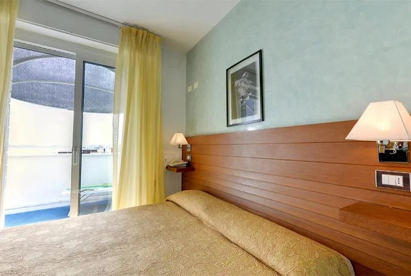 Balcony/Terrace, Bed in Hotel Margareth