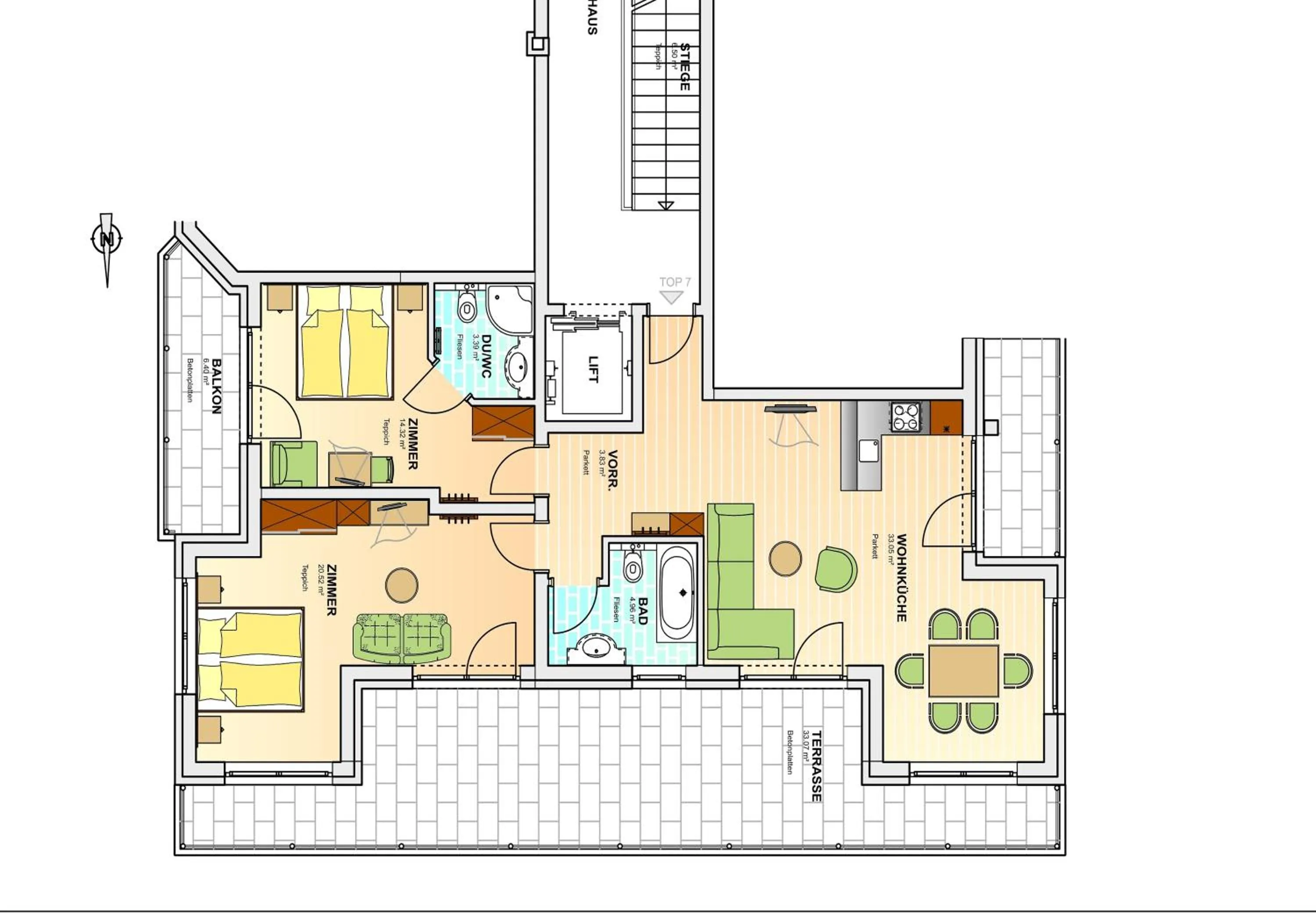 Floor plan in A Casa Residenz