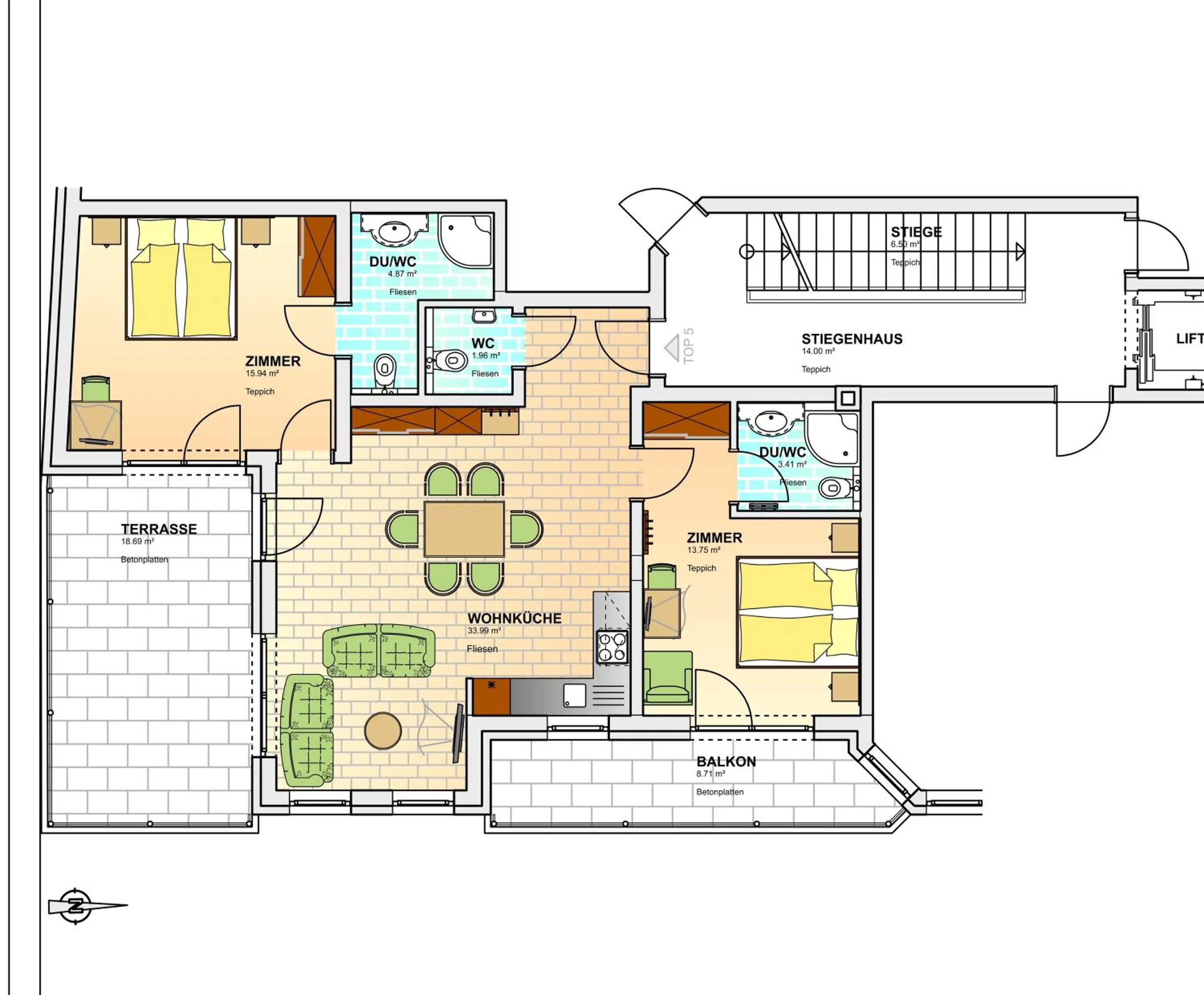 Floor plan in A Casa Residenz