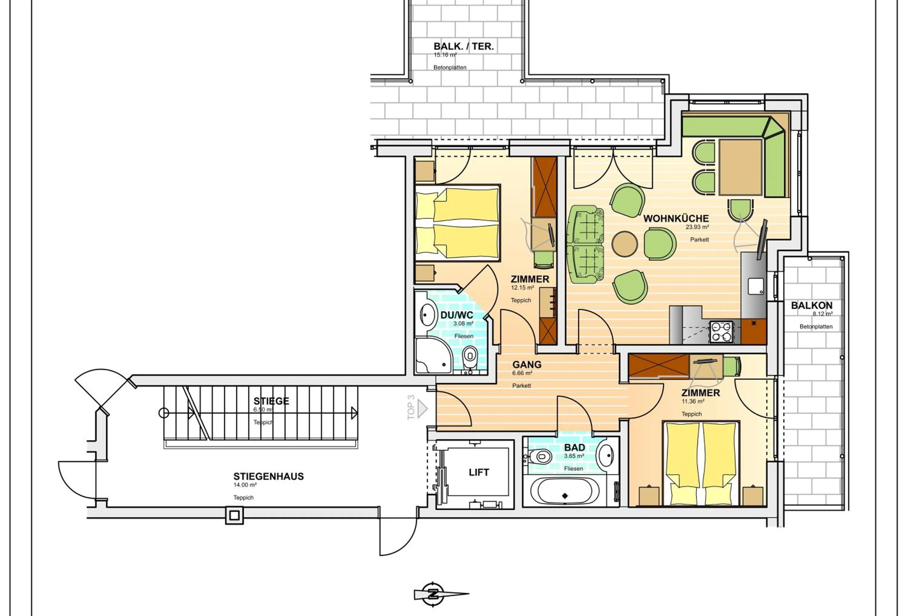 Floor plan in A Casa Residenz