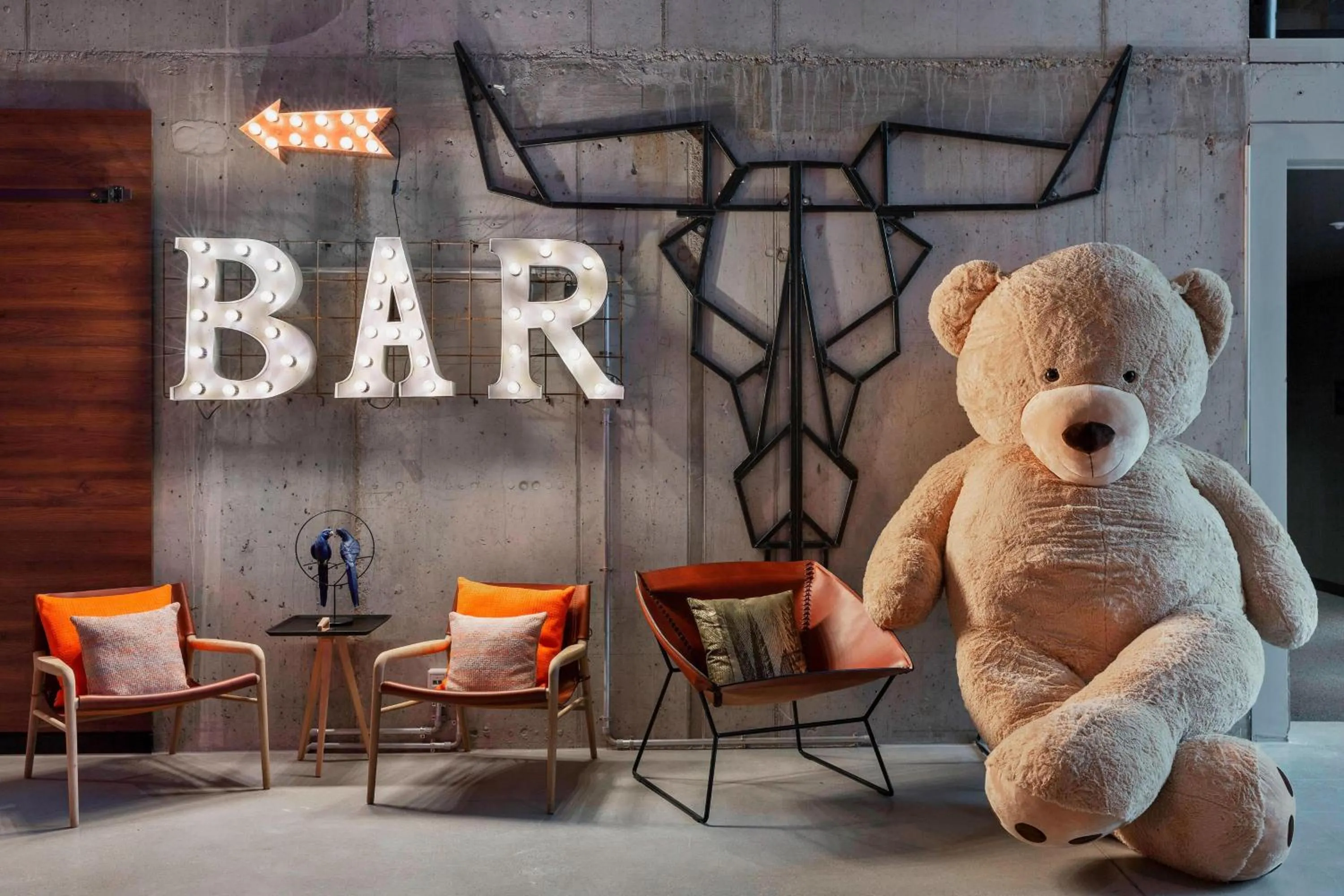 Lobby or reception in Moxy Frankfurt City Center