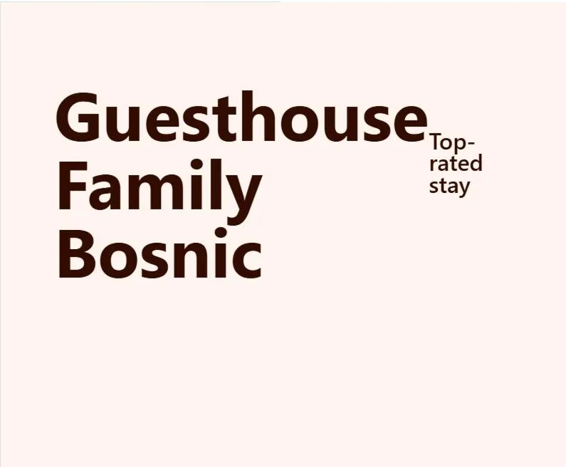 Guesthouse Family Bosnic