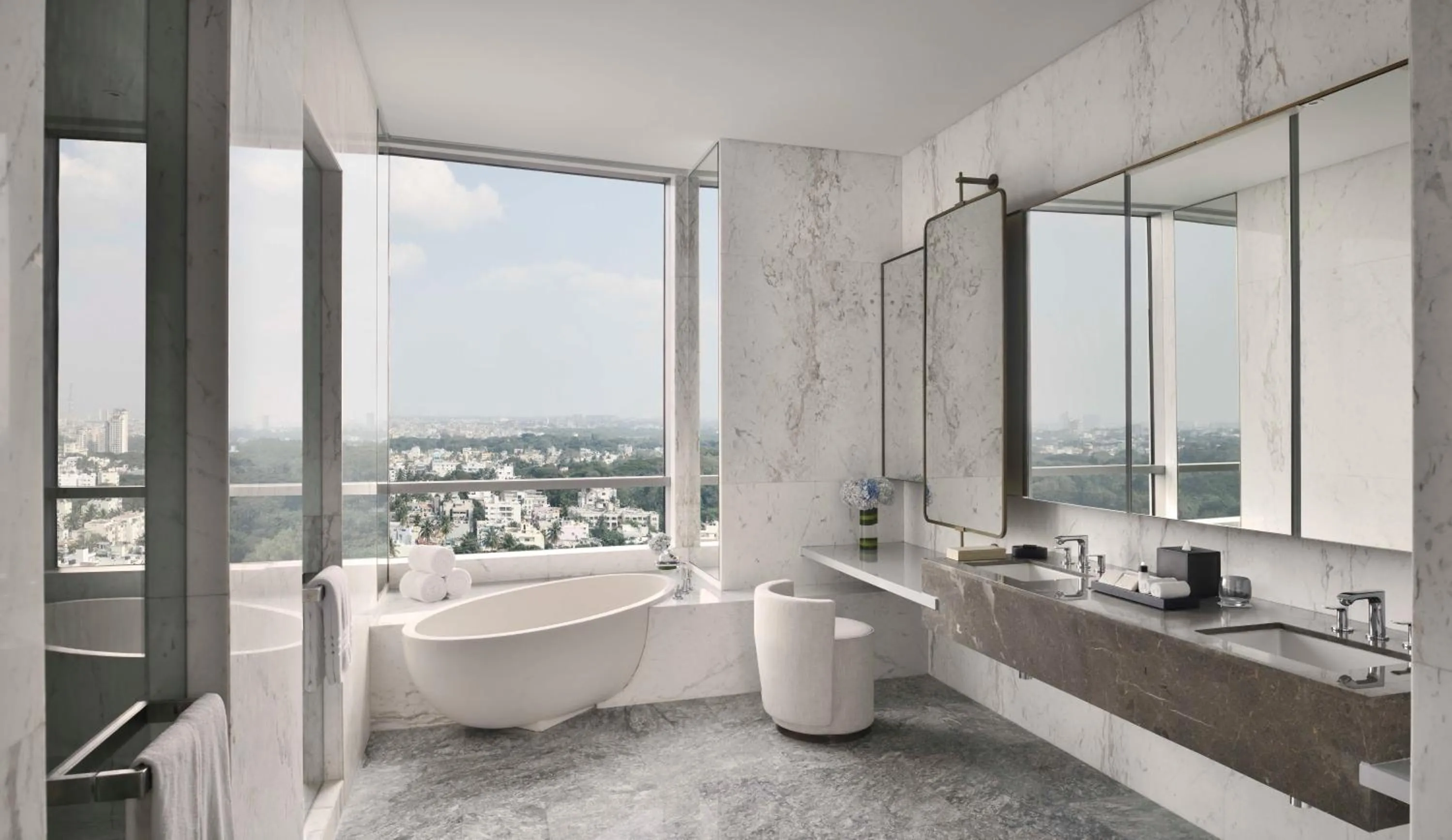 Bathroom in Four Seasons Hotel Bengaluru at Embassy ONE