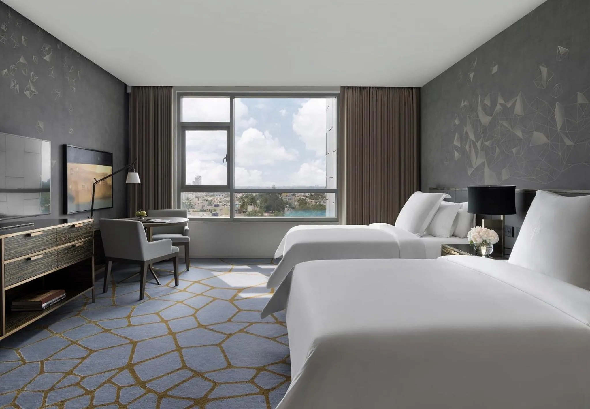 Bed in Four Seasons Hotel Bengaluru at Embassy ONE