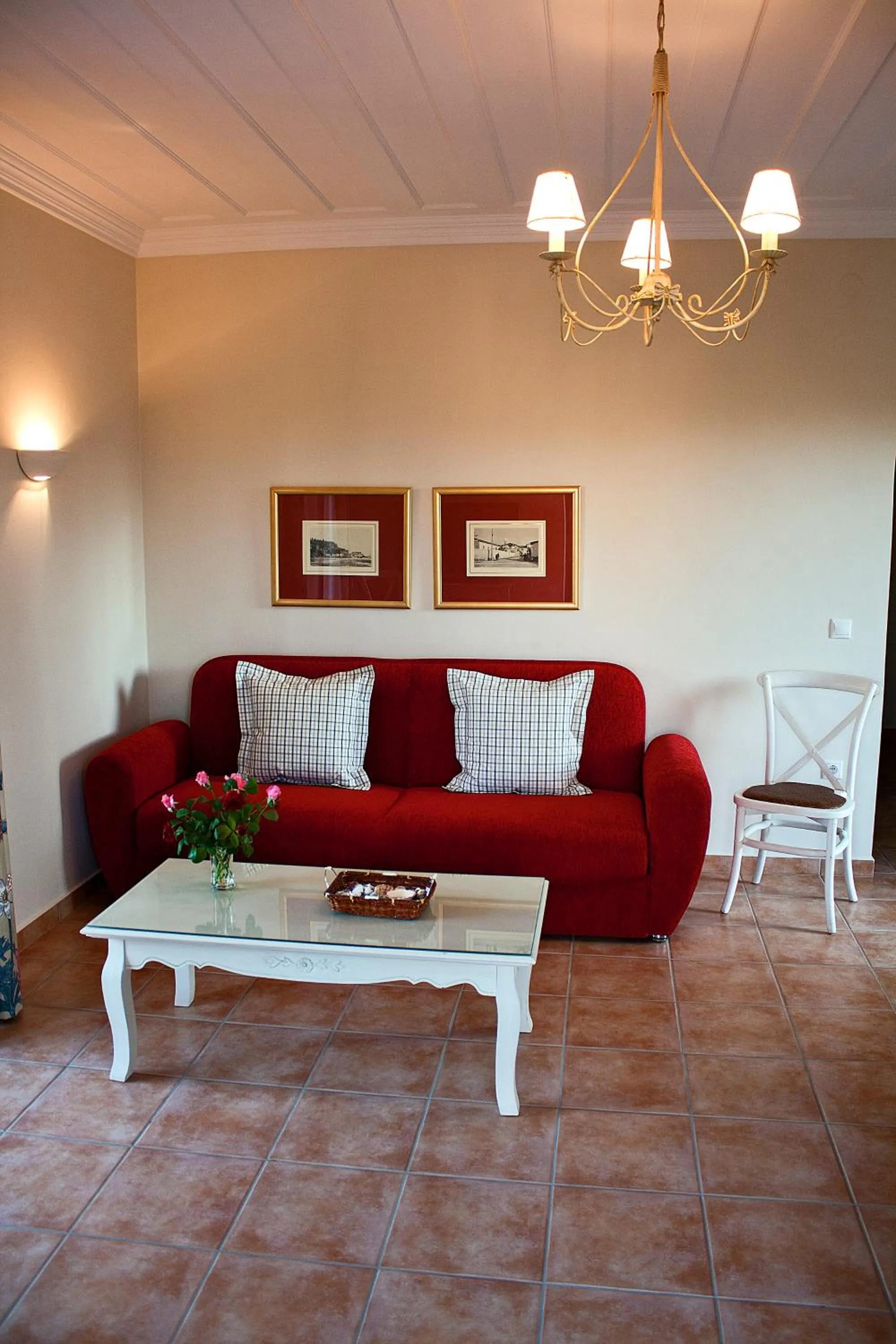 Seating area in Anthias Garden