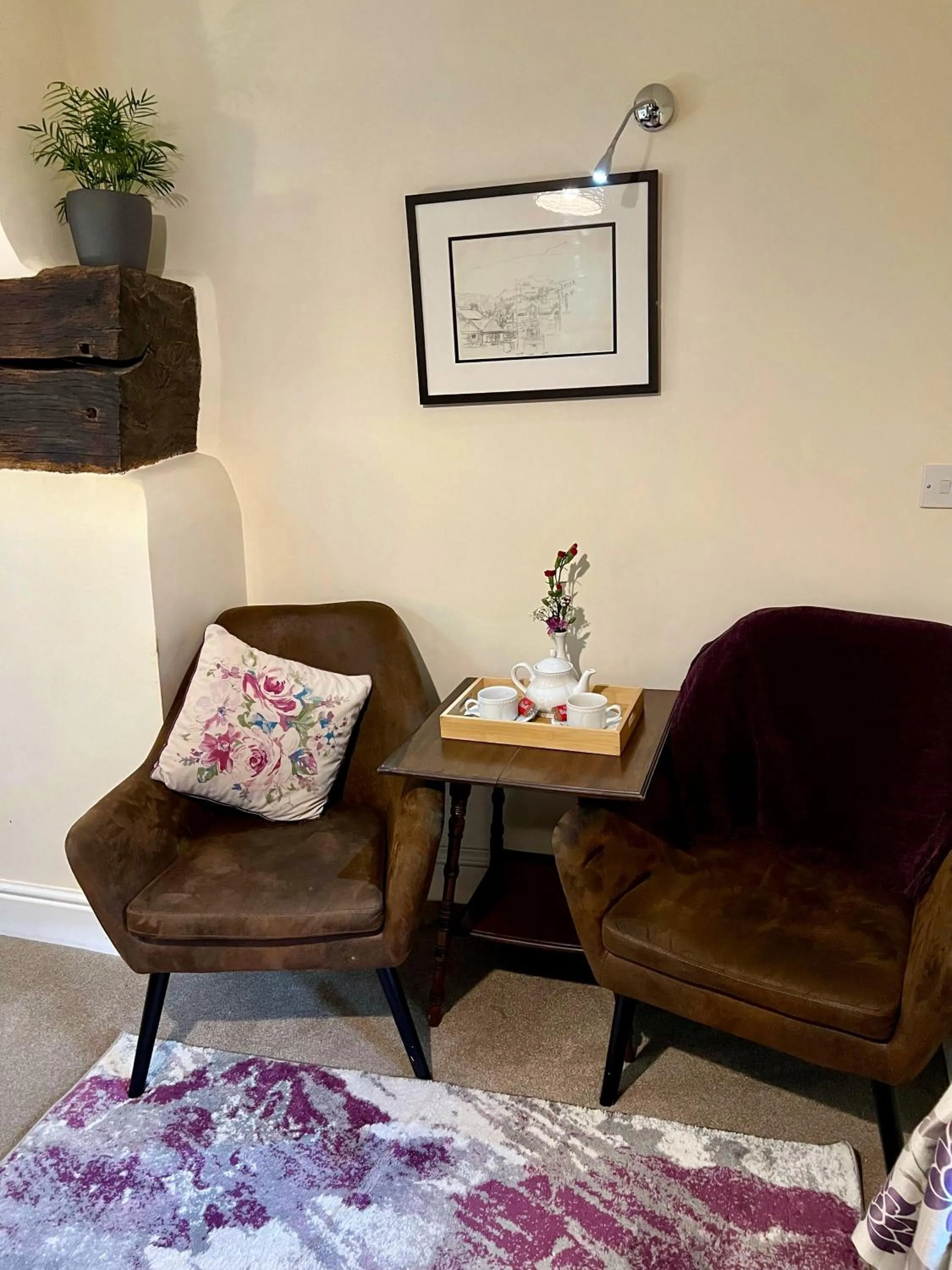Seating area in Dolgun Uchaf Historic B&B and Cottages in Snowdonia