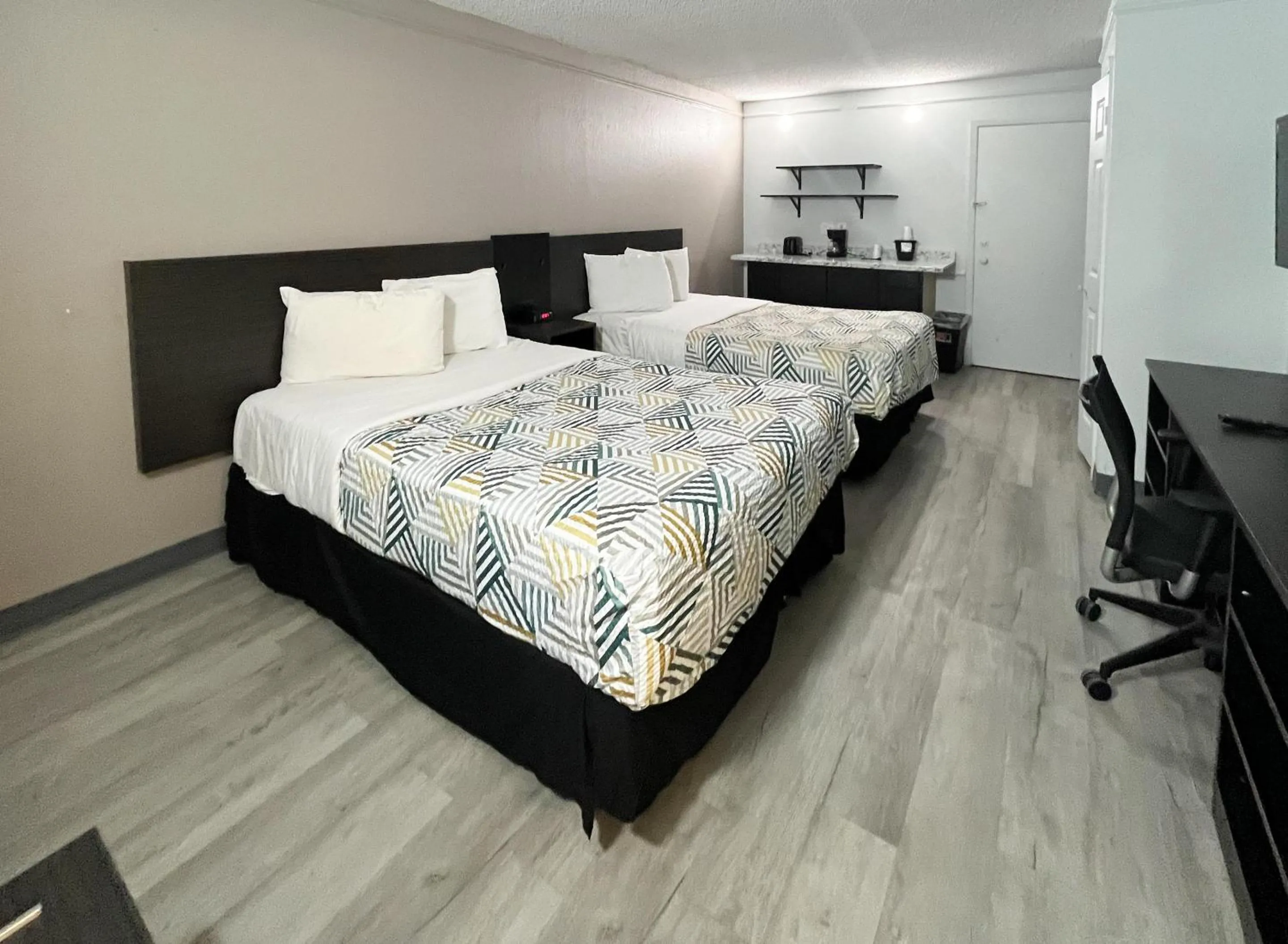 Bed in Motel 6-Monterey, CA