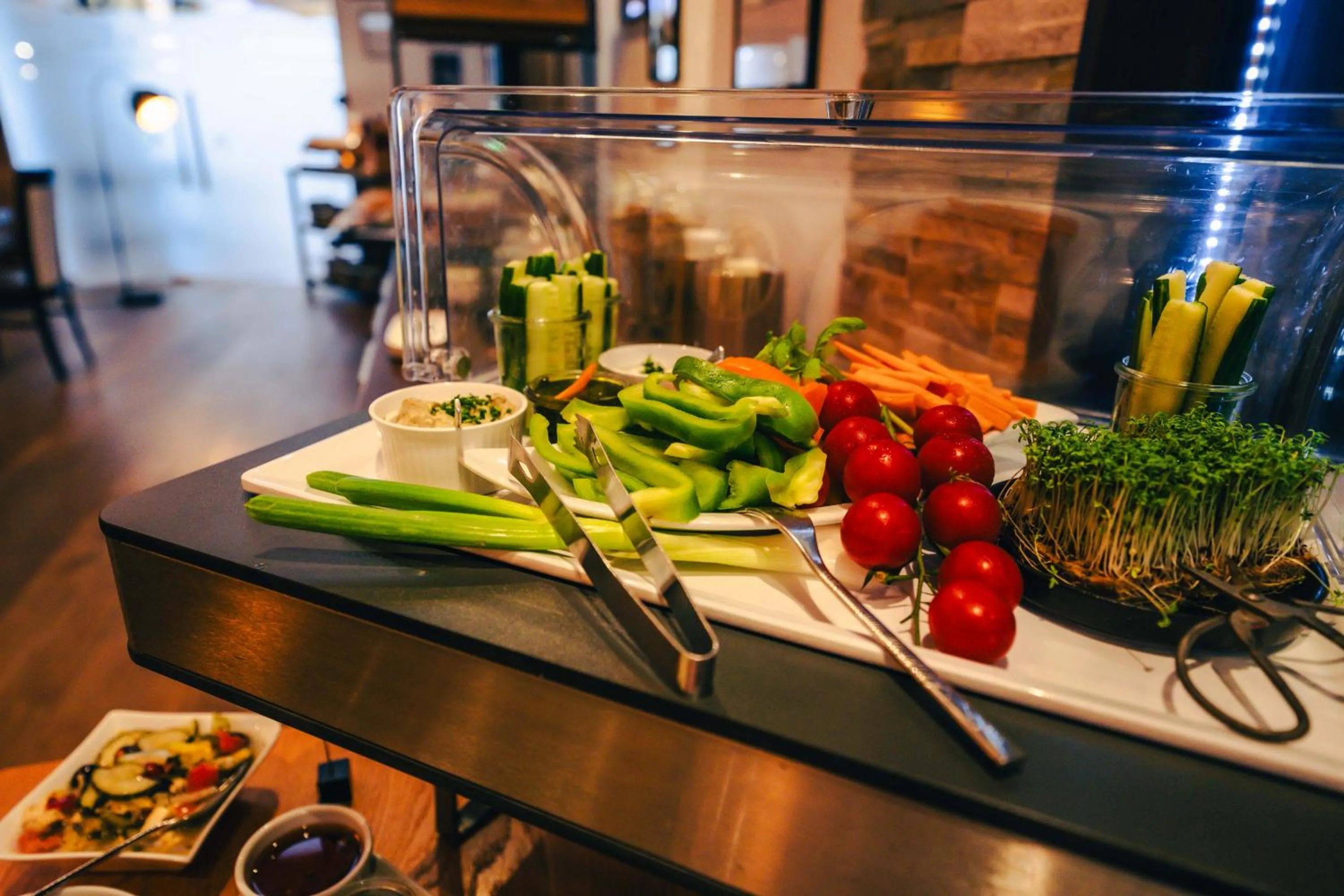 Buffet breakfast in Patrix Hotel, Restaurant, Bar