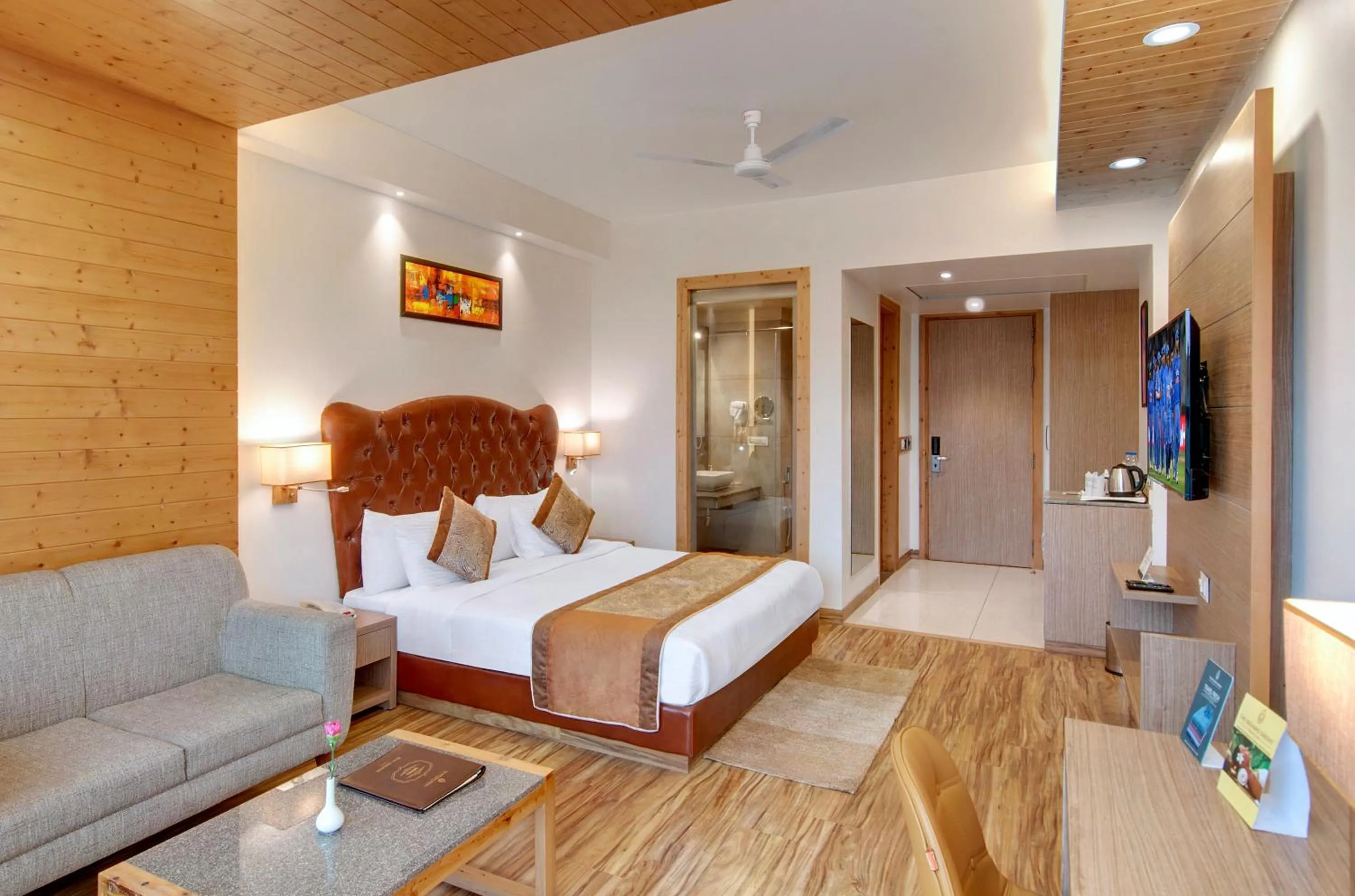 Bed in The Orchard Greens Resort - A Centrally Heated Property