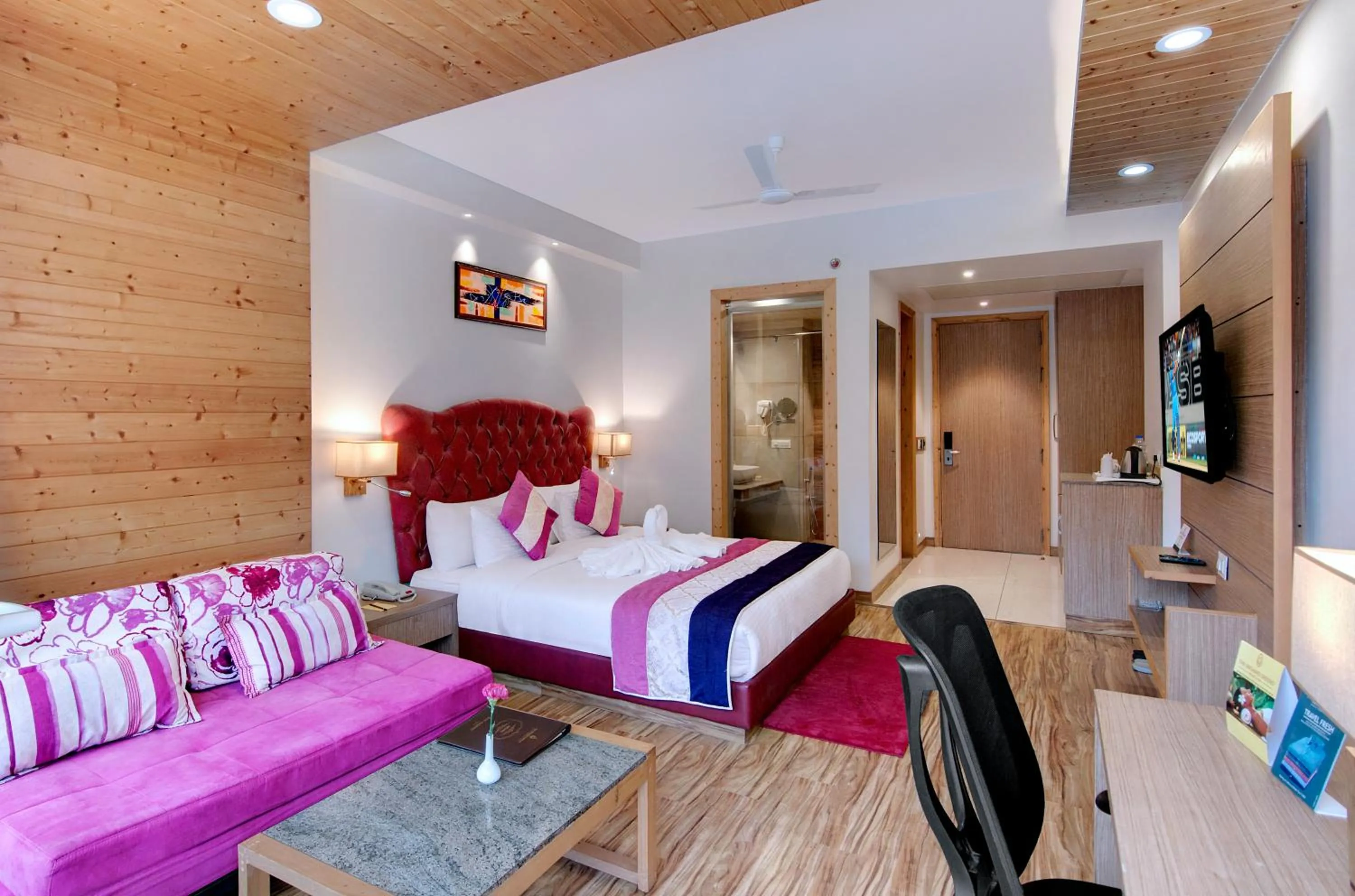 Bed in The Orchard Greens Resort - A Centrally Heated Property