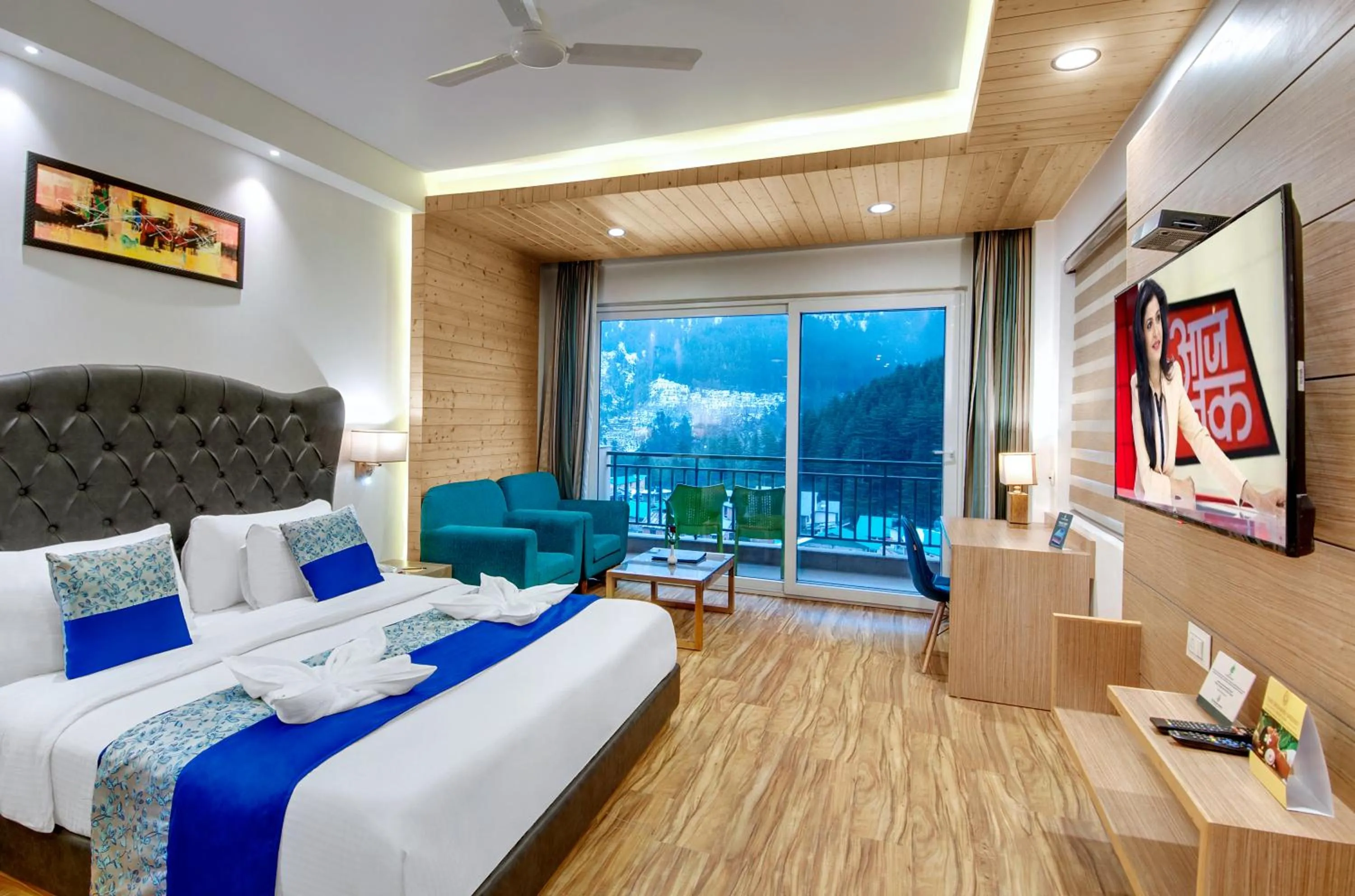 Photo of the whole room, Bed in The Orchard Greens Resort - A Centrally Heated Property