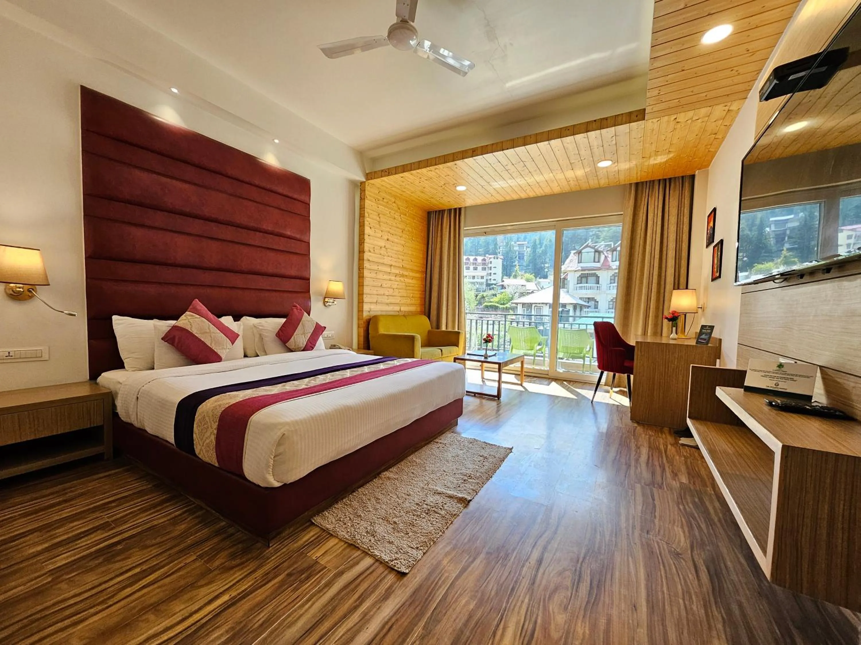 Bed in The Orchard Greens Resort - A Centrally Heated Property