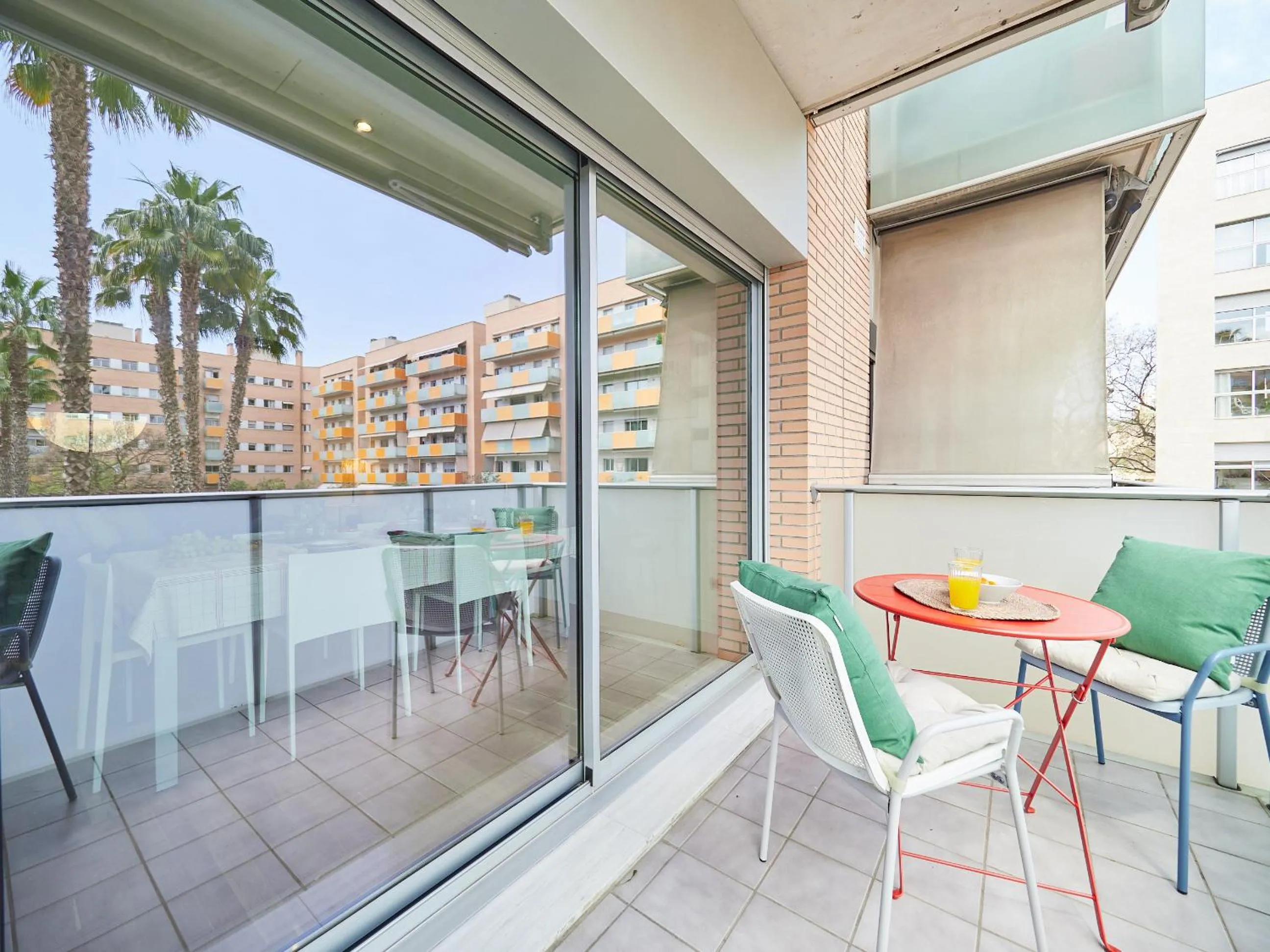 Balcony/Terrace in BarcelonaForRent Vila Olimpica Pool Suites