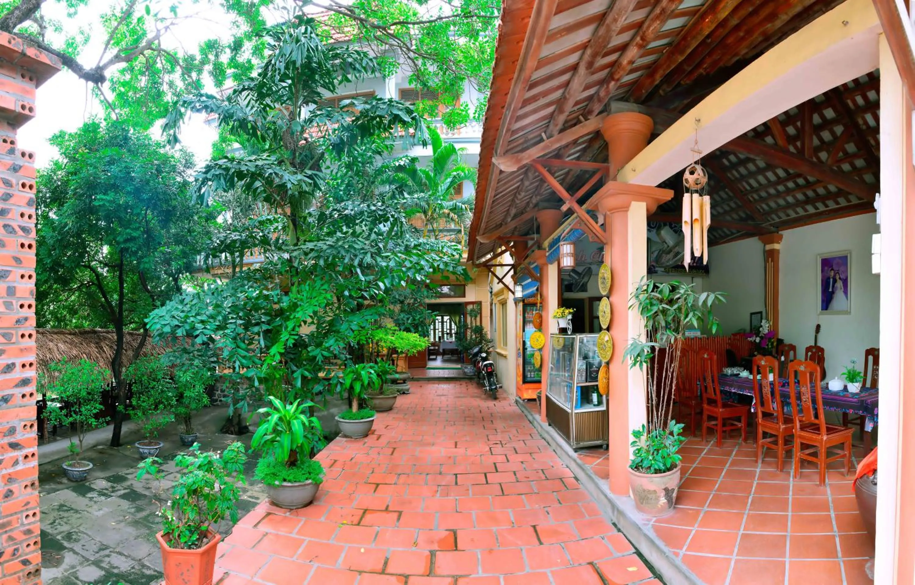 Inner courtyard view in Tam Coc - Thành Homestay