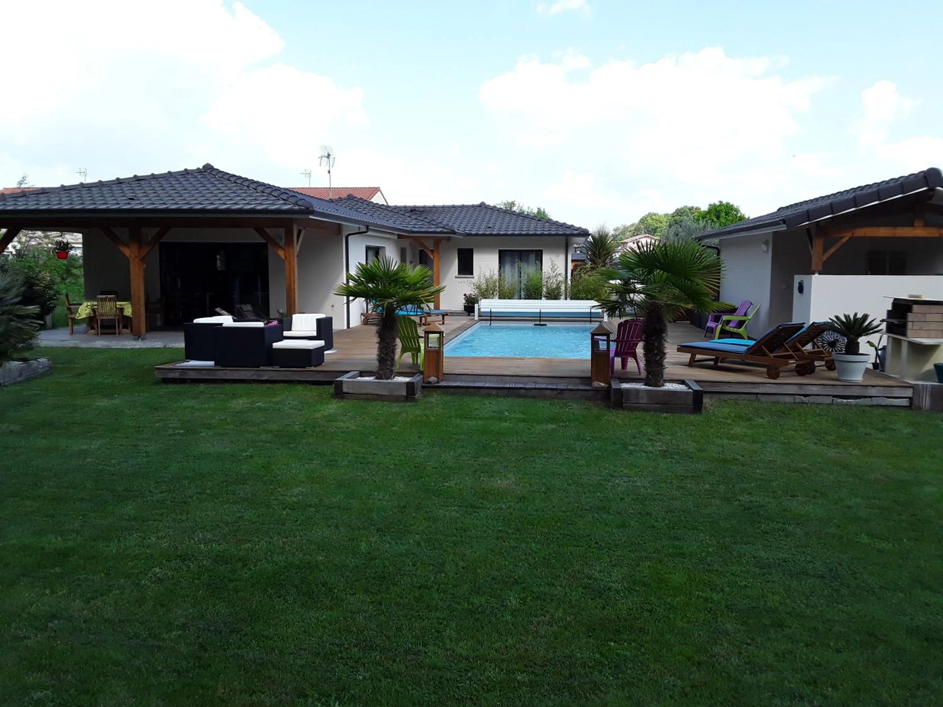 Patio in Chambre d'hôtes les Iris à Mios sur le Bassin d'Arcachon