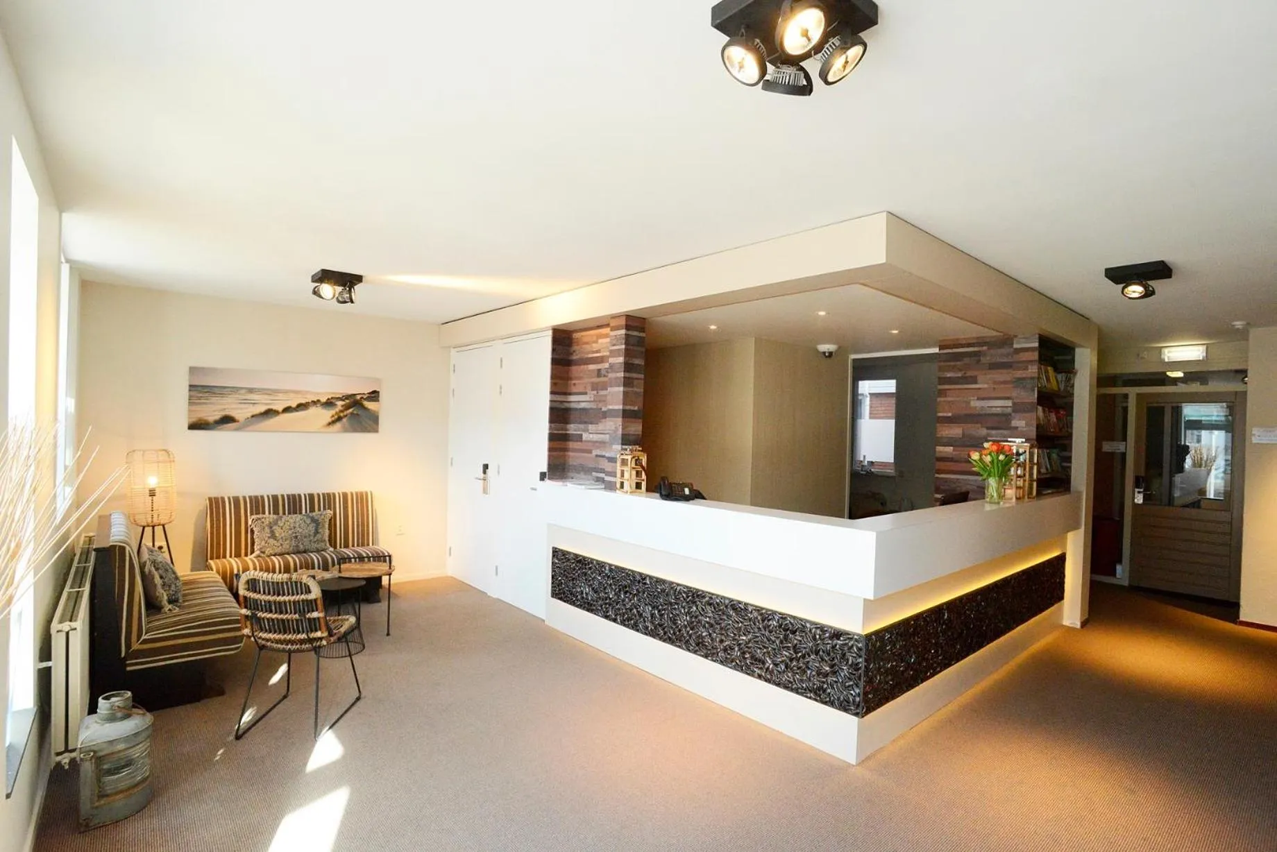 Lobby or reception in Hotel De Boei