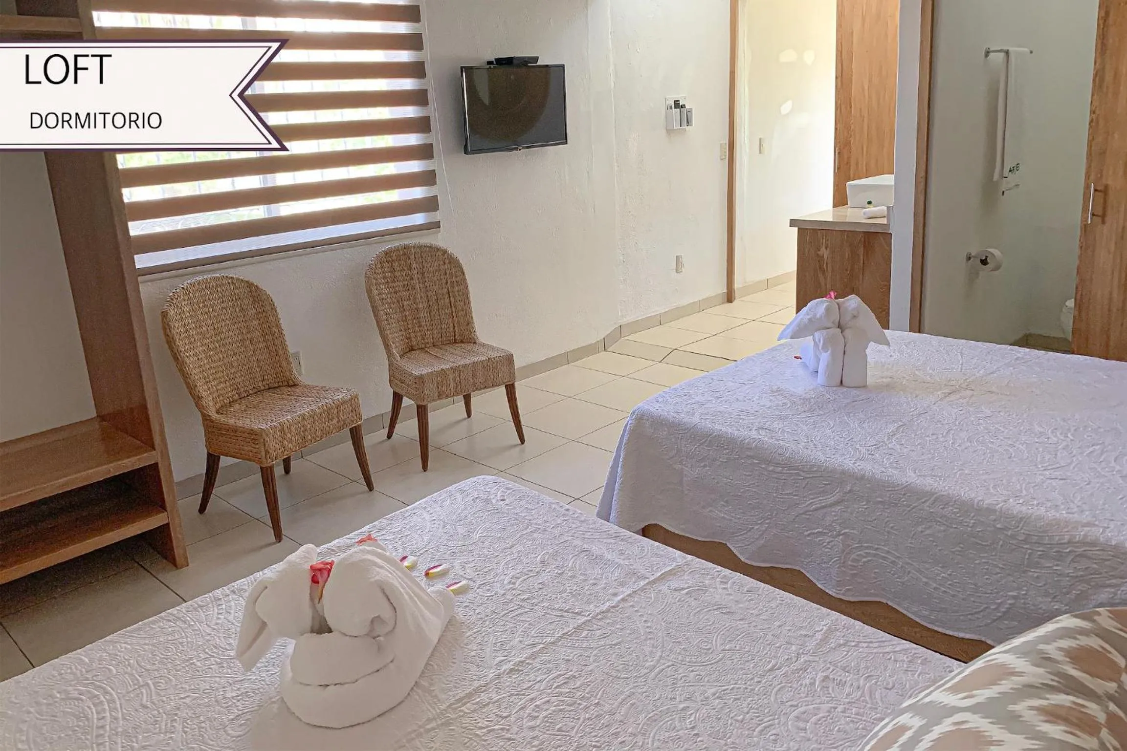 Bed in Condominios JAROJE