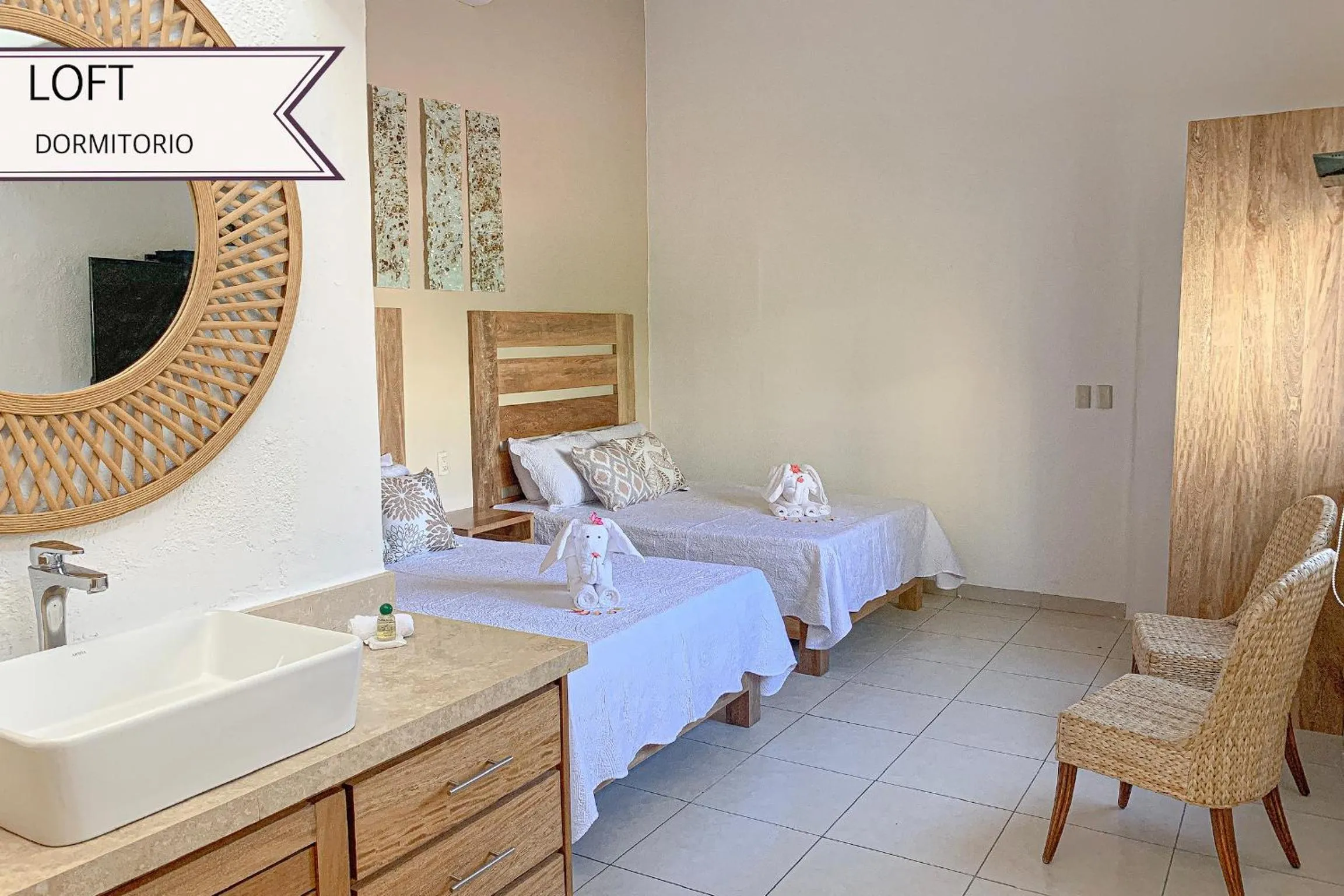 Bed in Condominios JAROJE