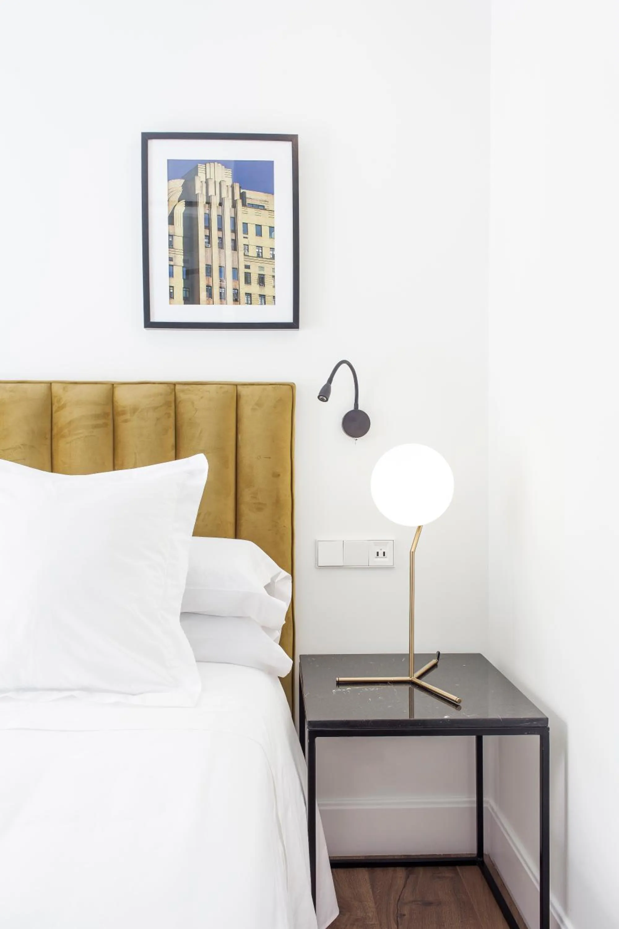 Bedroom, Bed in Mante House - Malasaña Design