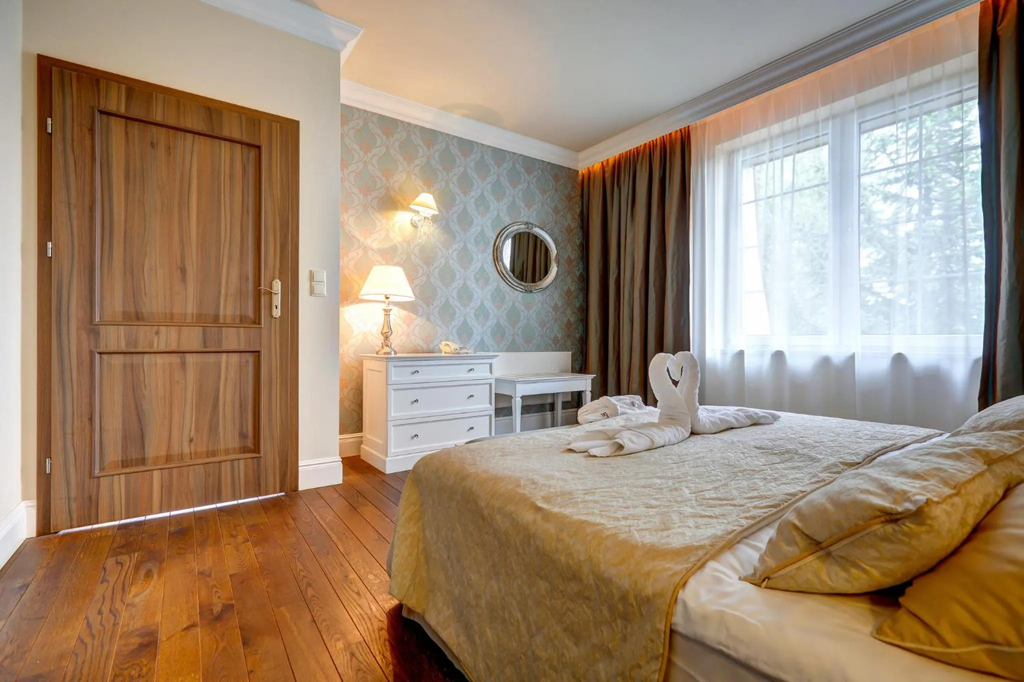 Bed in Hotel Afrodyta Business & Spa