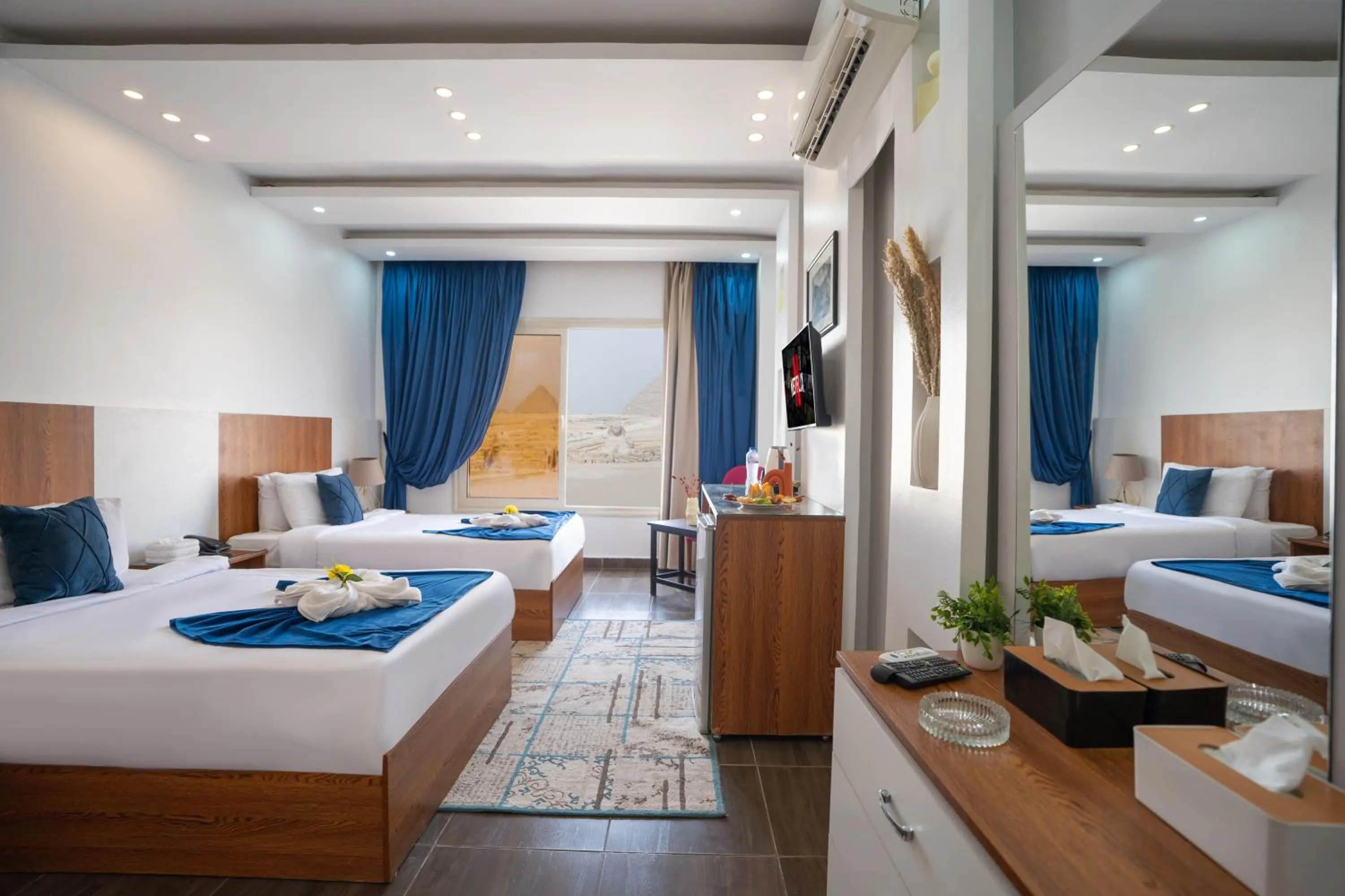 Bed in Hayat Pyramids View Hotel