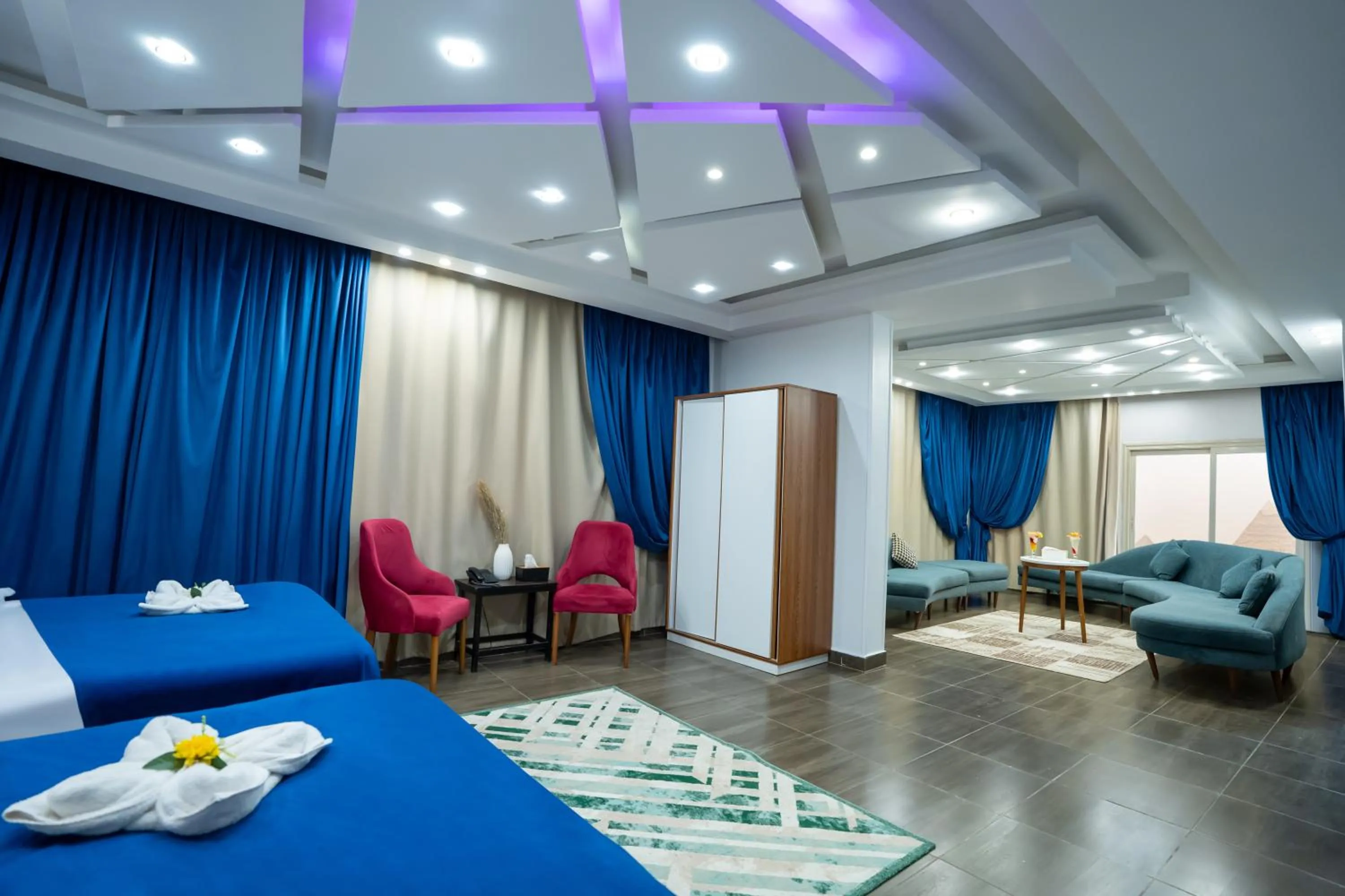 Bed in Hayat Pyramids View Hotel