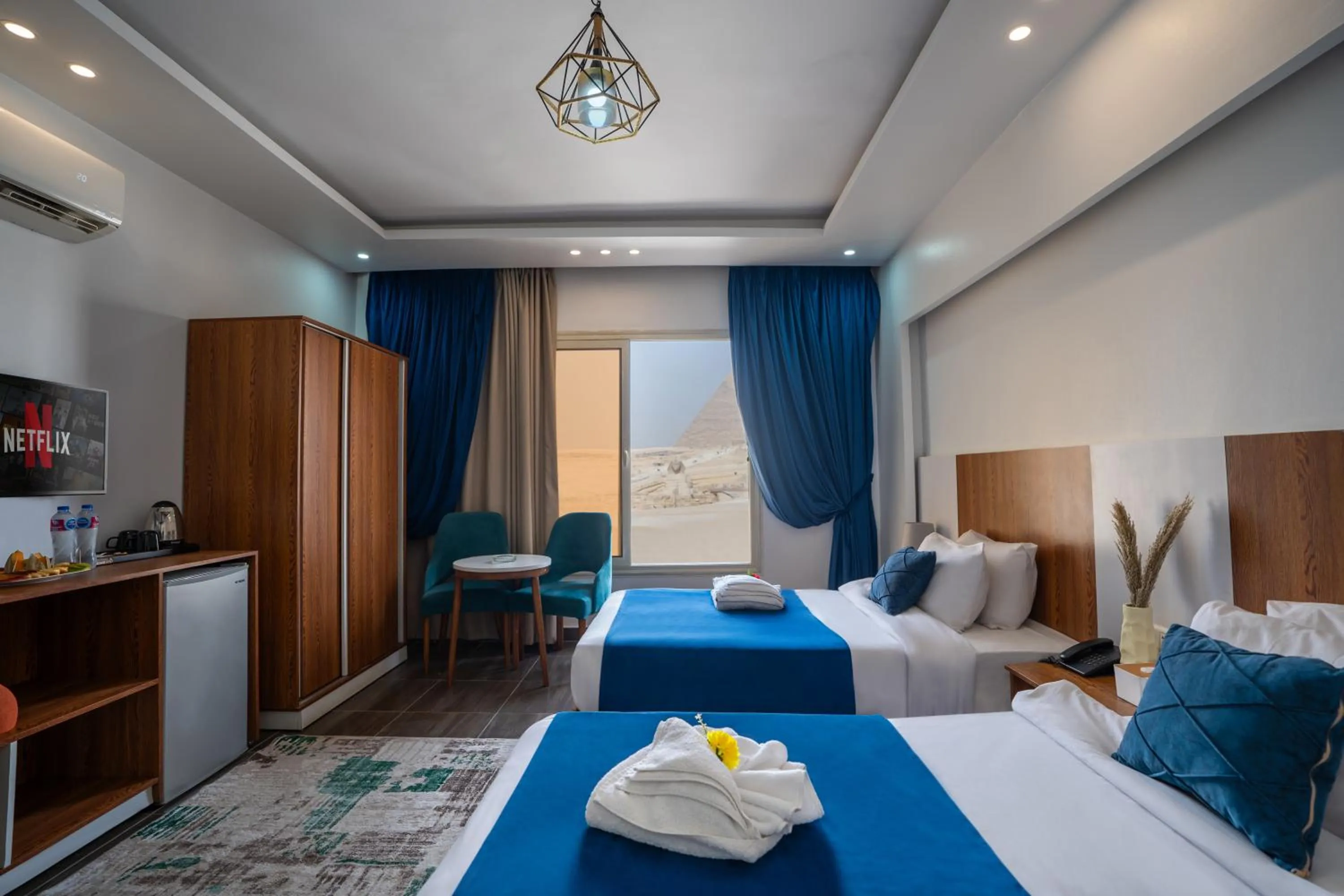 Bed in Hayat Pyramids View Hotel