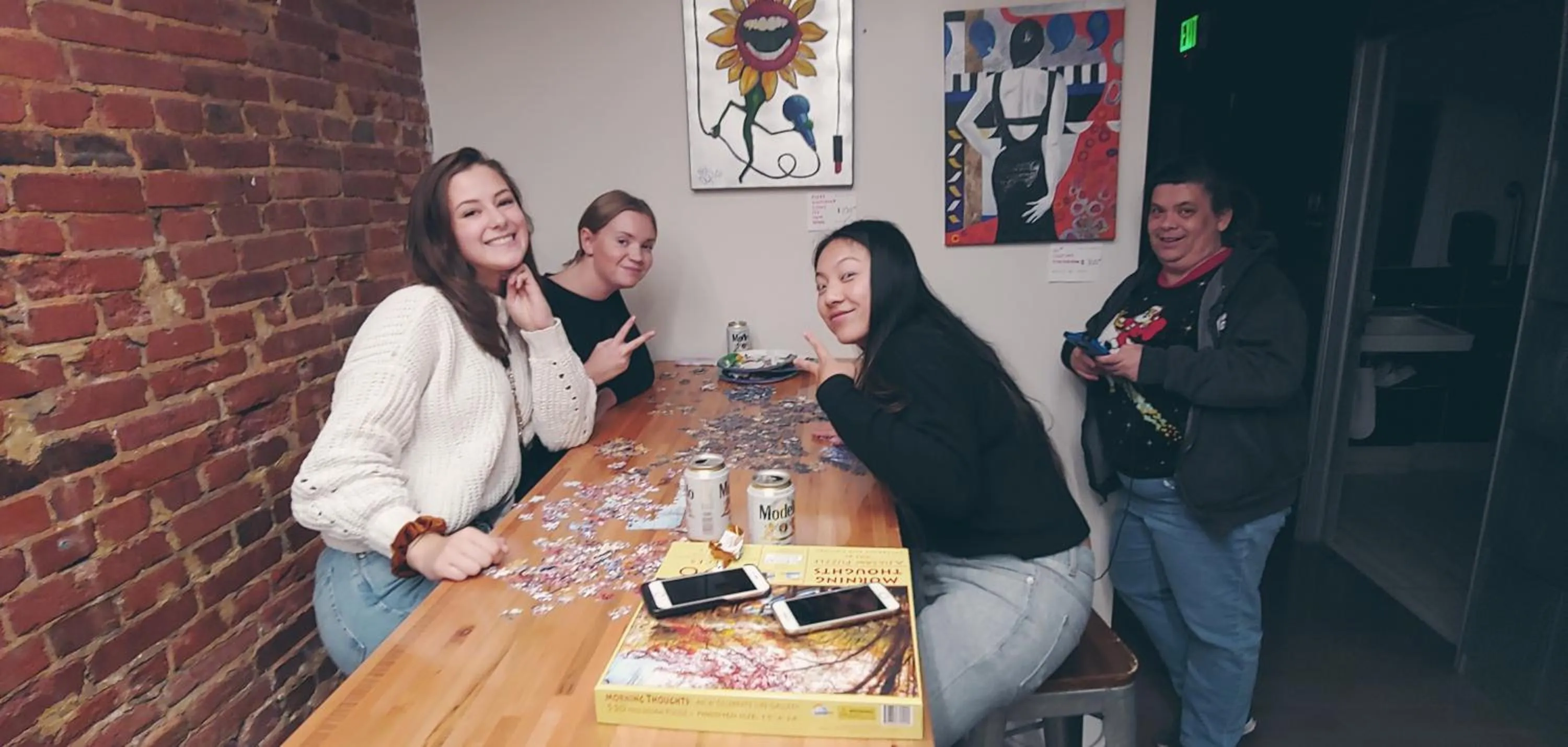 People in U Street Capsule Hostel