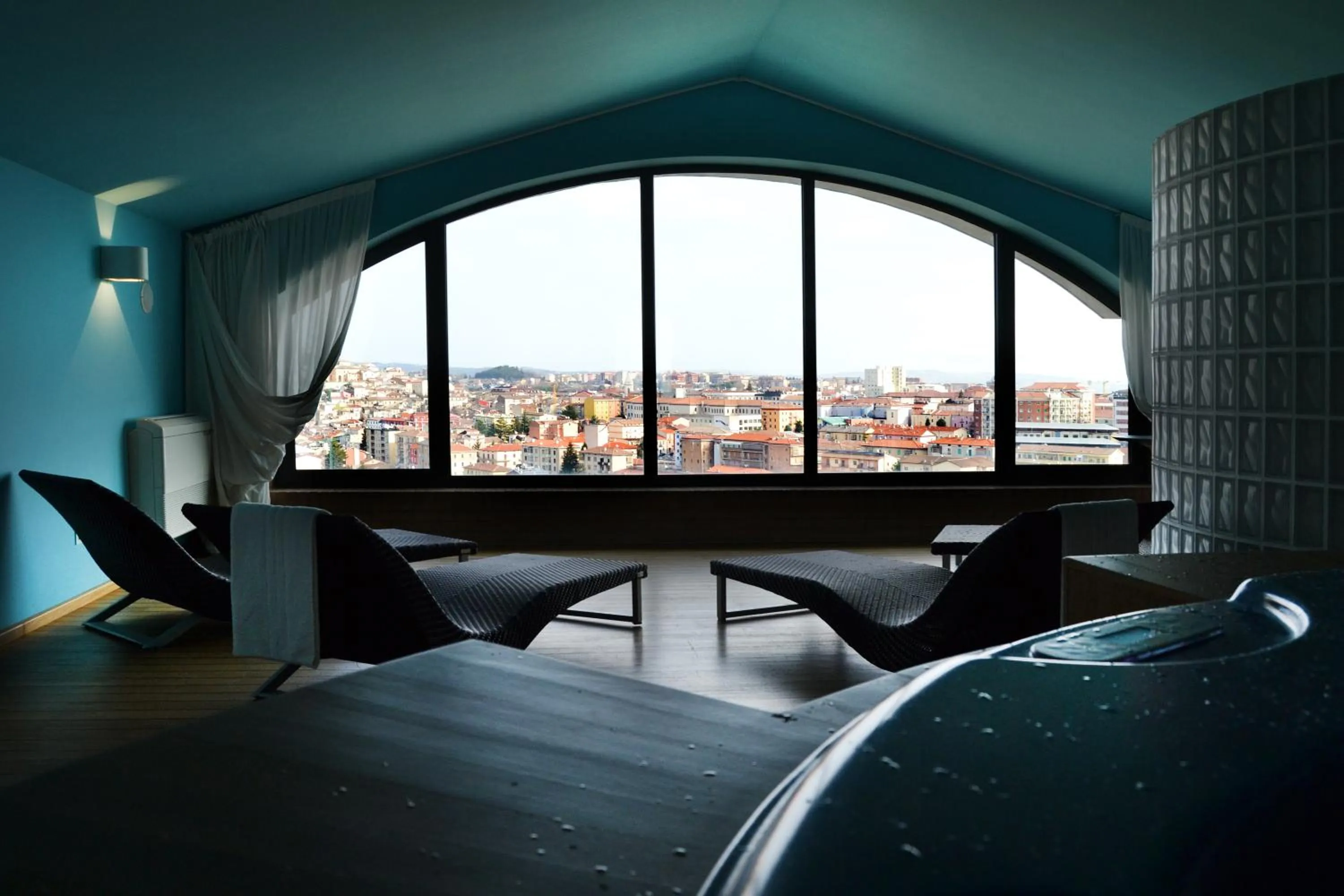 Hot Tub, Bed in don guglielmo panoramic hotel & spa