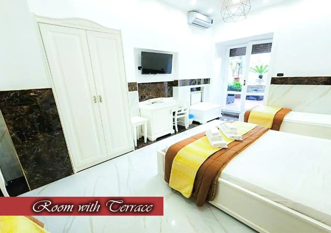 Quadruple Room with Terrace in Bed & Breakfast Medea Quadruple Room with Terrace in Bed & Breakfast Medea