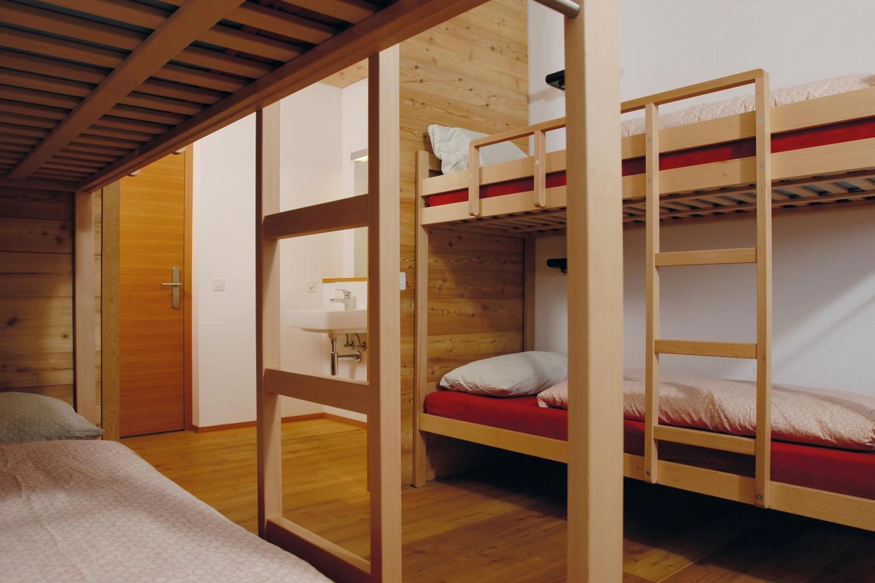 Bed in Scuol Youth Hostel