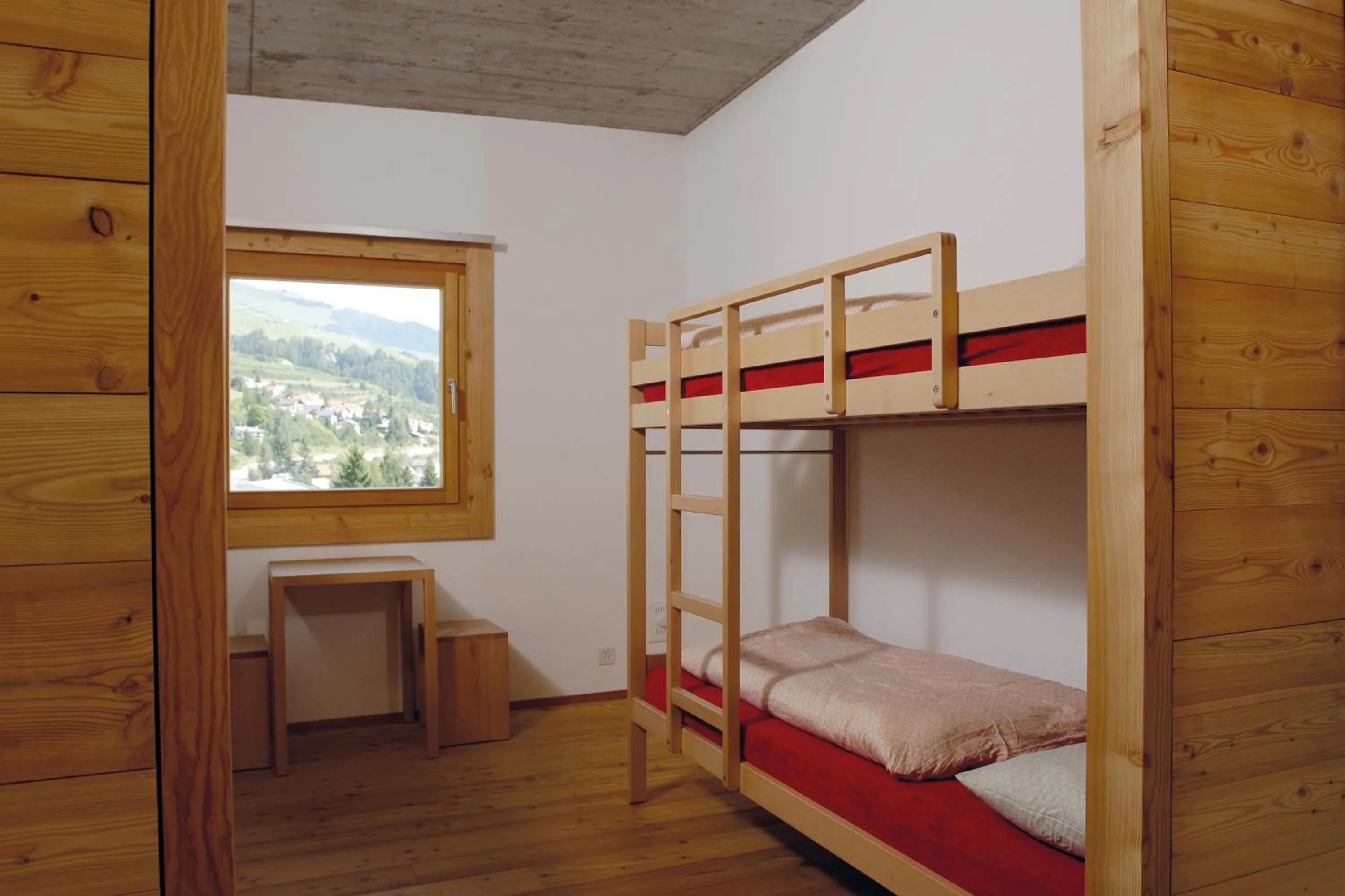 Bed in Scuol Youth Hostel