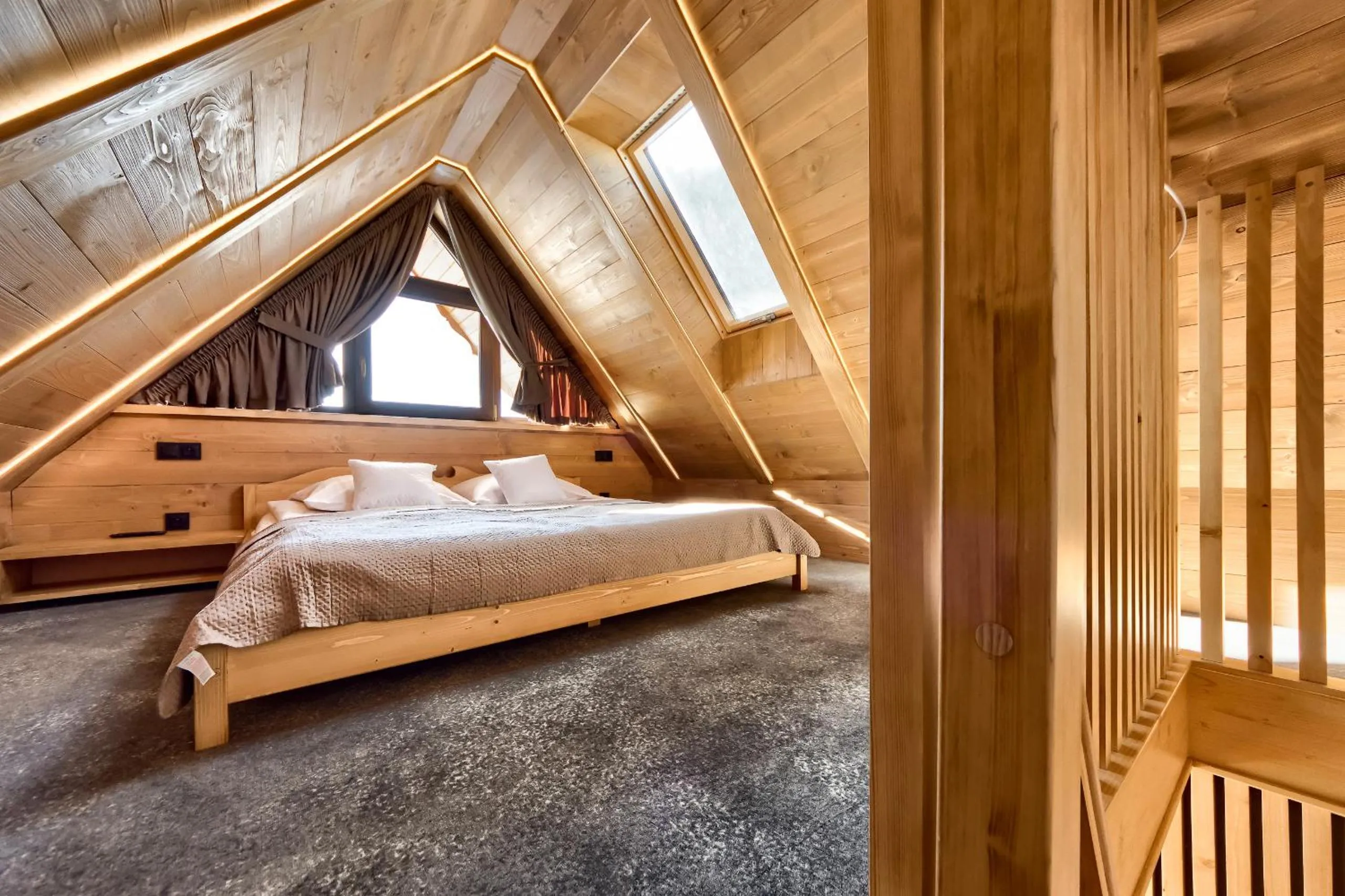 Bed in Apartamenty Willa Kamila Zakopane z Jacuzzi