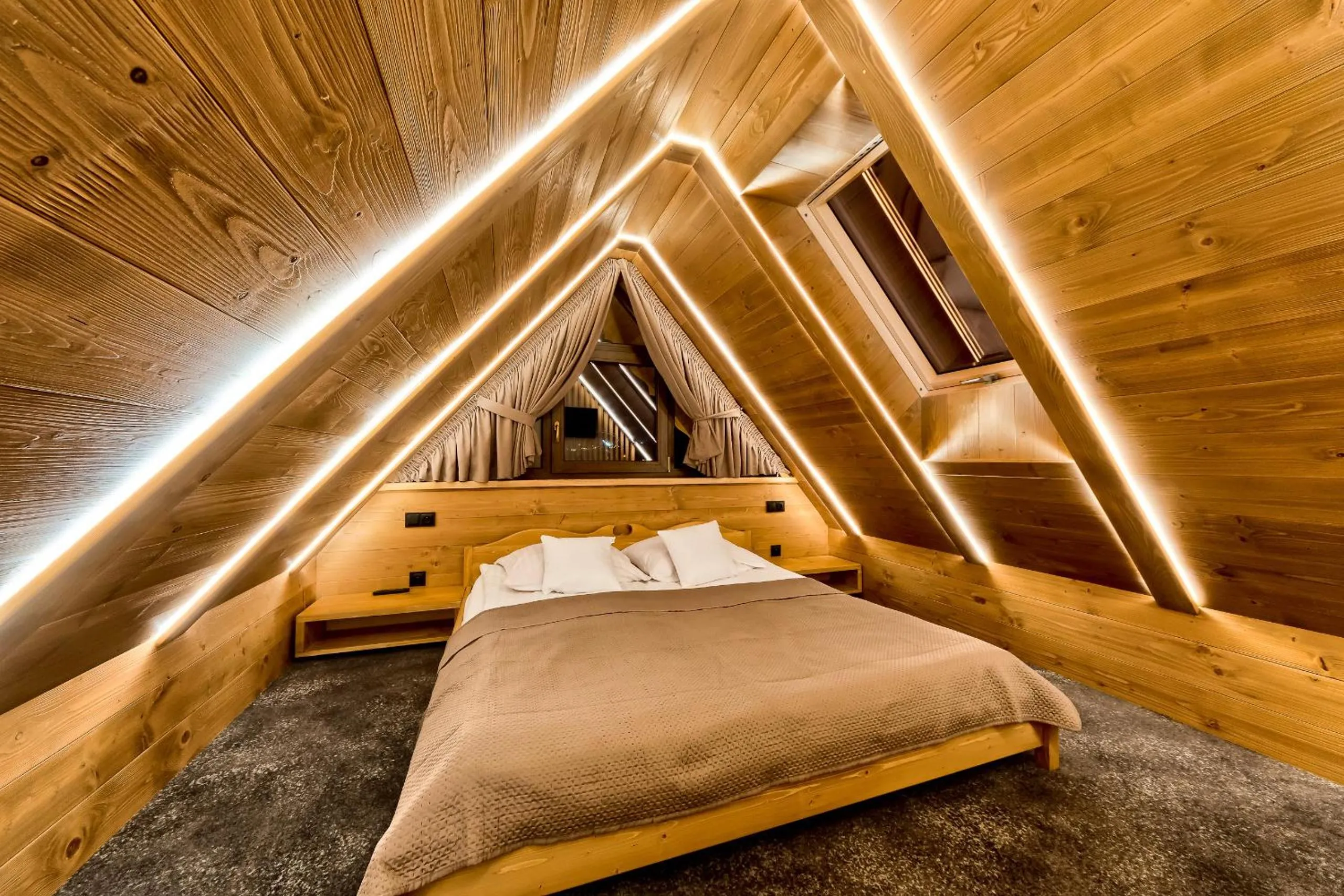 Bed in Apartamenty Willa Kamila Zakopane z Jacuzzi