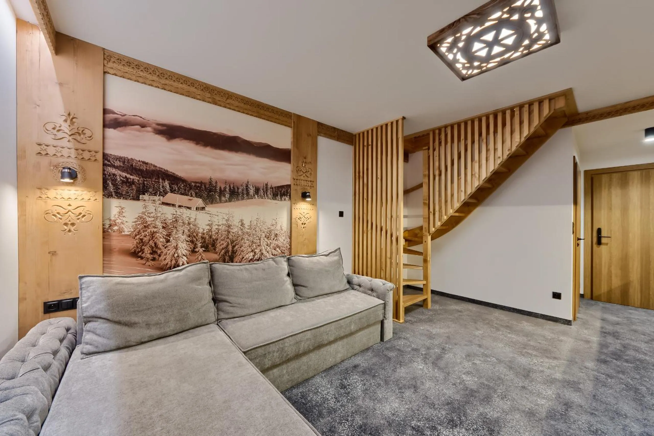 Living room in Apartamenty Willa Kamila Zakopane z Jacuzzi