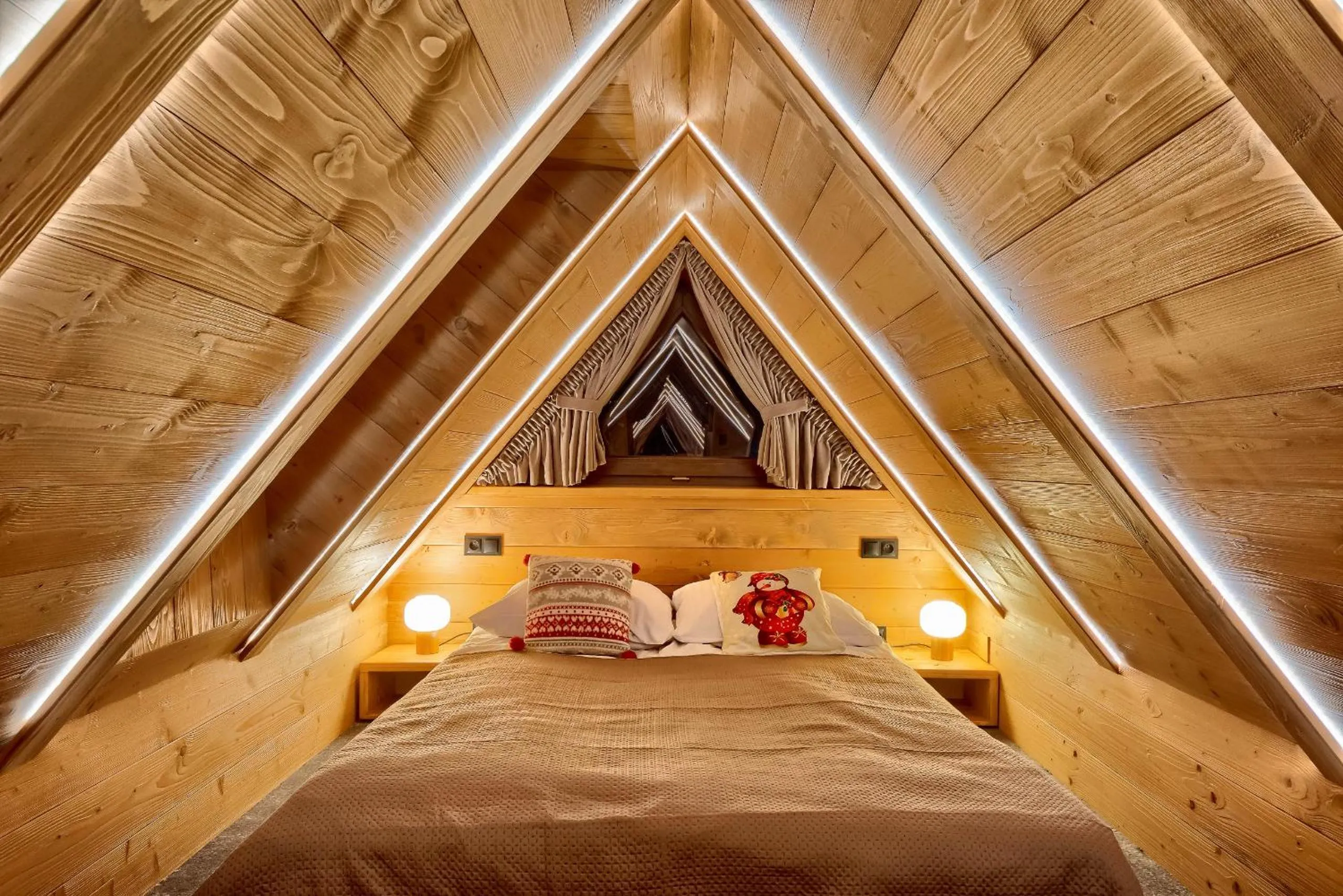 Bed in Apartamenty Willa Kamila Zakopane z Jacuzzi