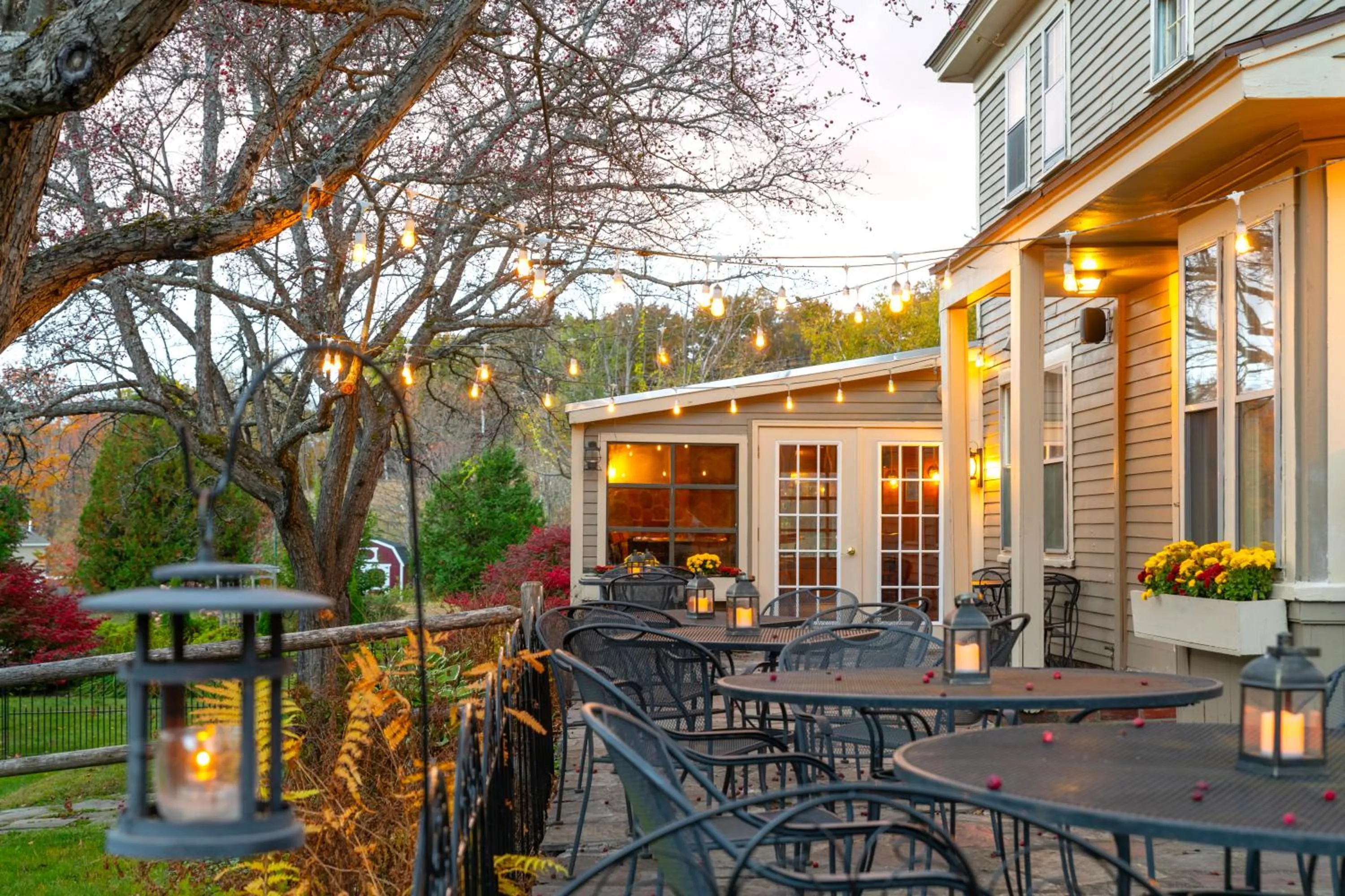 Patio in Whitneys Inn at Black Mountain