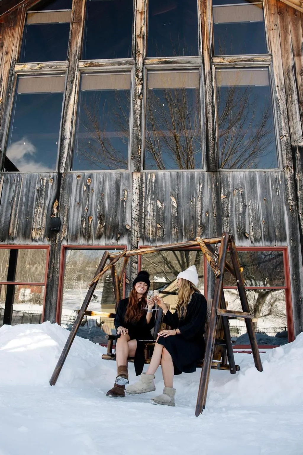 Winter in Whitneys Inn at Black Mountain