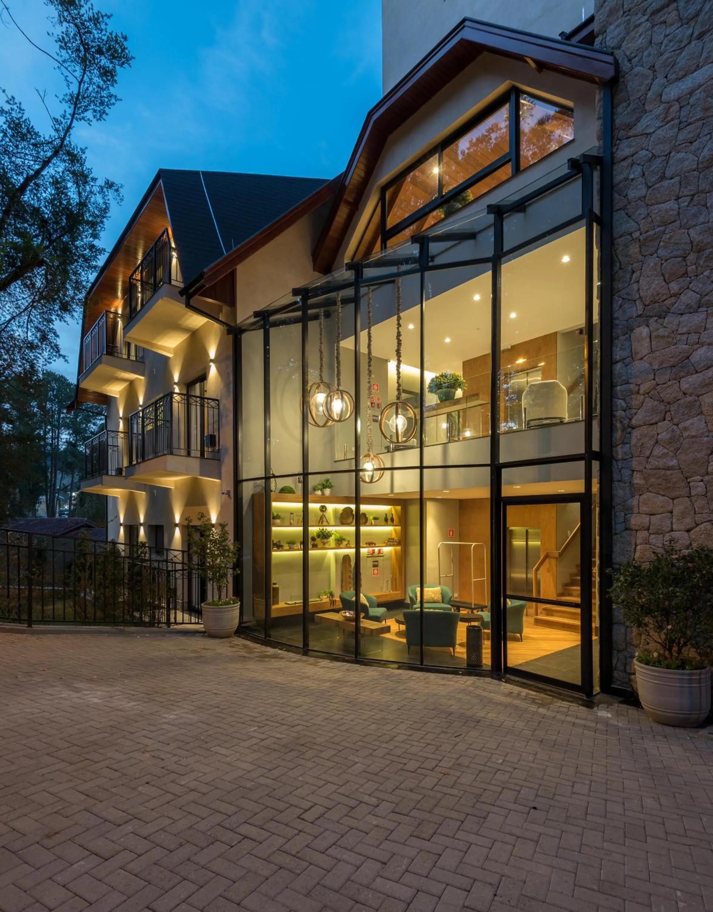 Facade/entrance in Villa Amistà Campos do Jordão