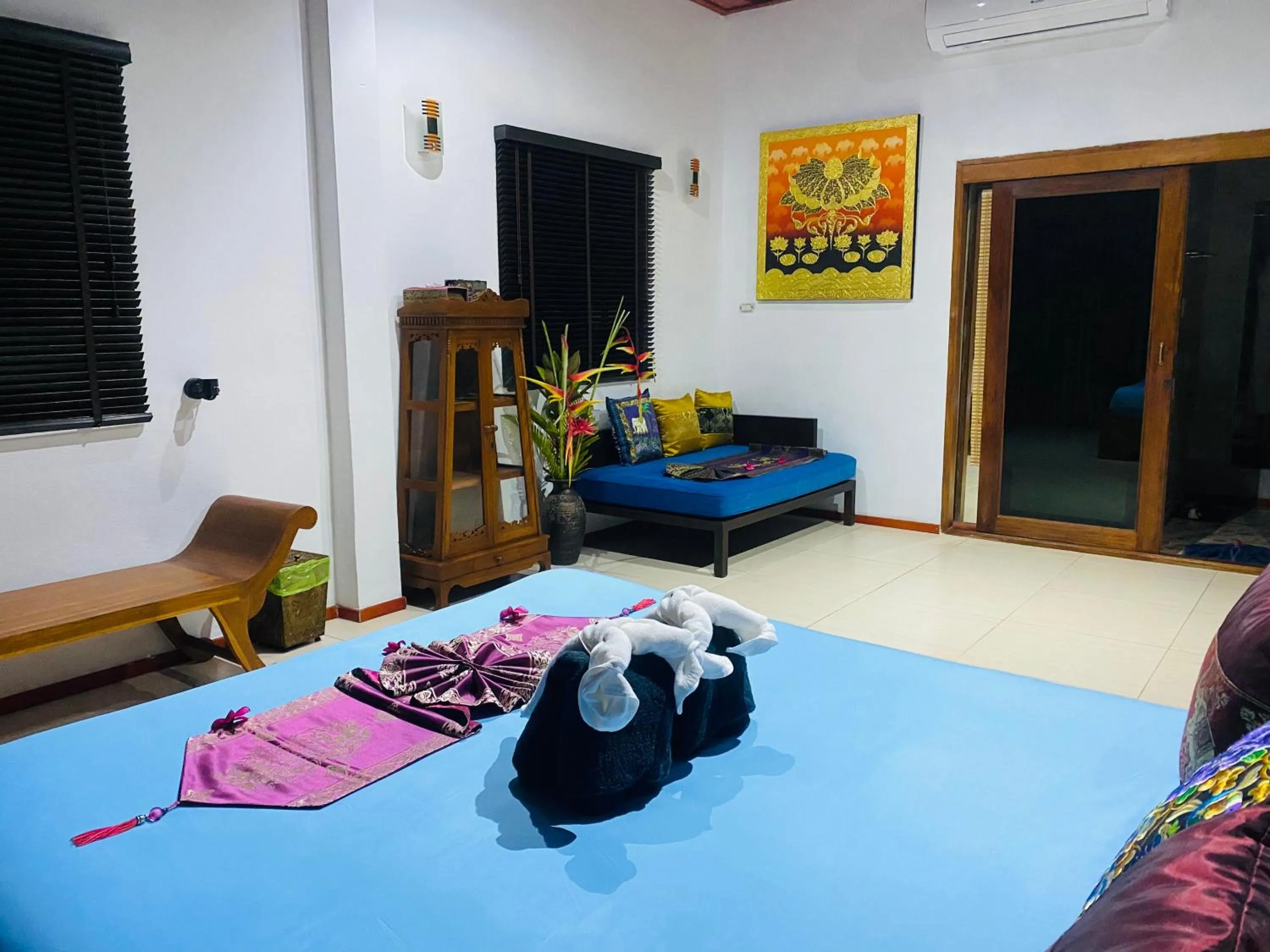 Bed in Krabi Villa Phu Khao Private Resort