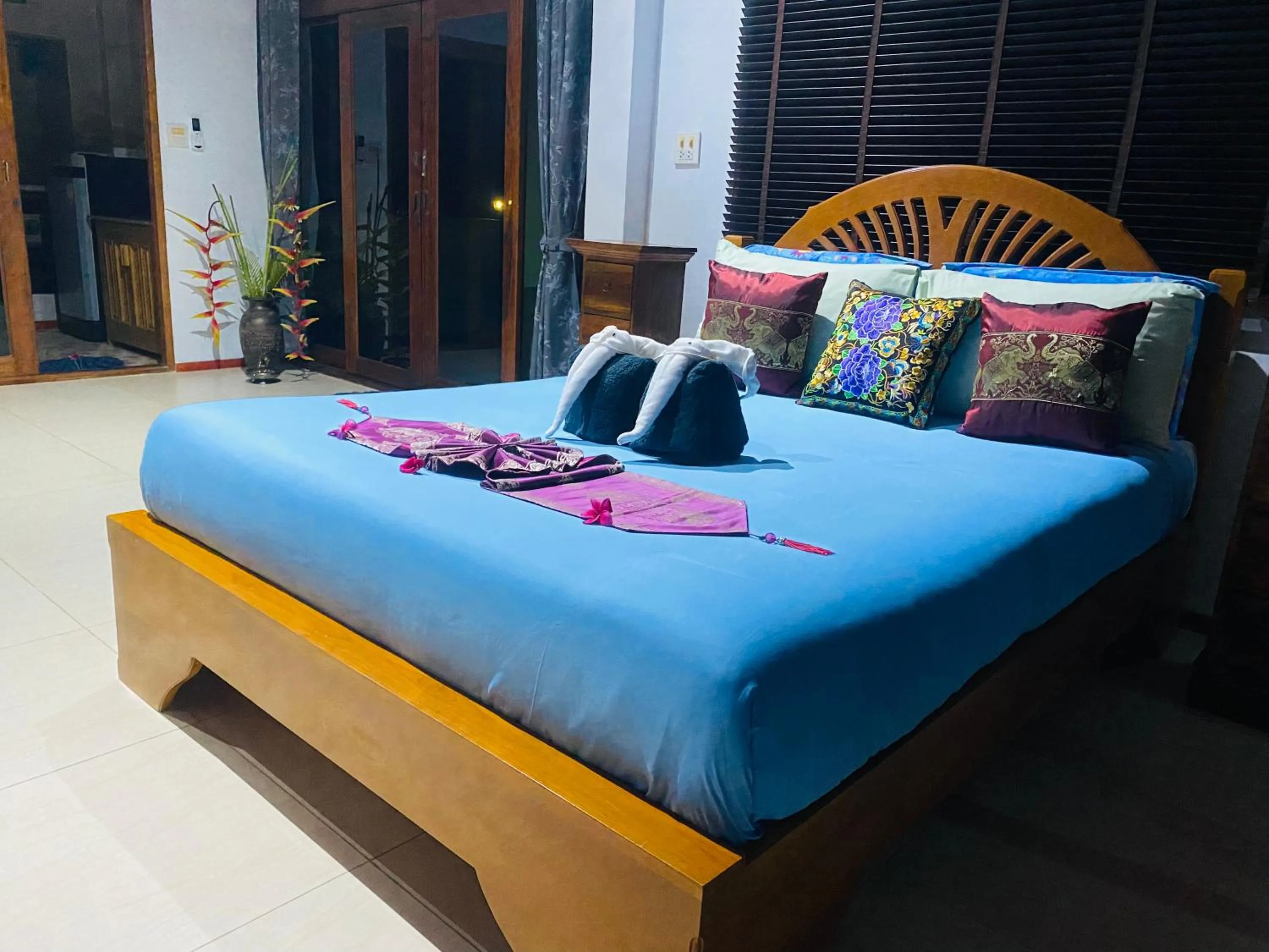 Bed in Krabi Villa Phu Khao Private Resort