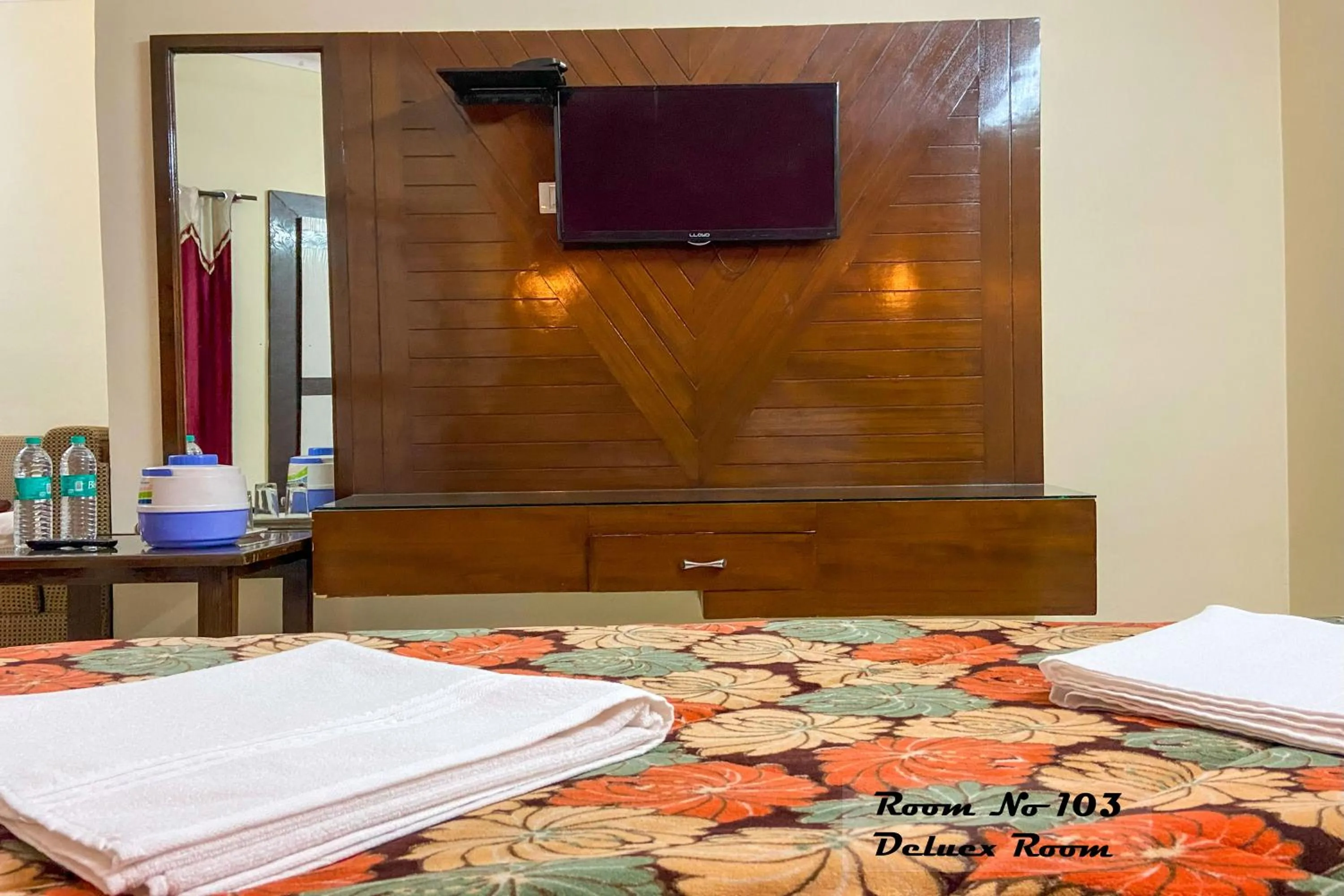 TV and multimedia, Bed in Hotel Ganga Basin