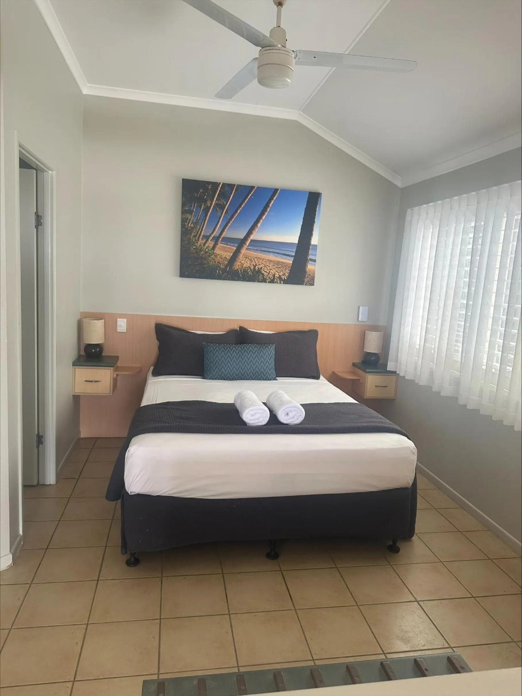 Bed in Ellis Beach Oceanfront Holiday Park